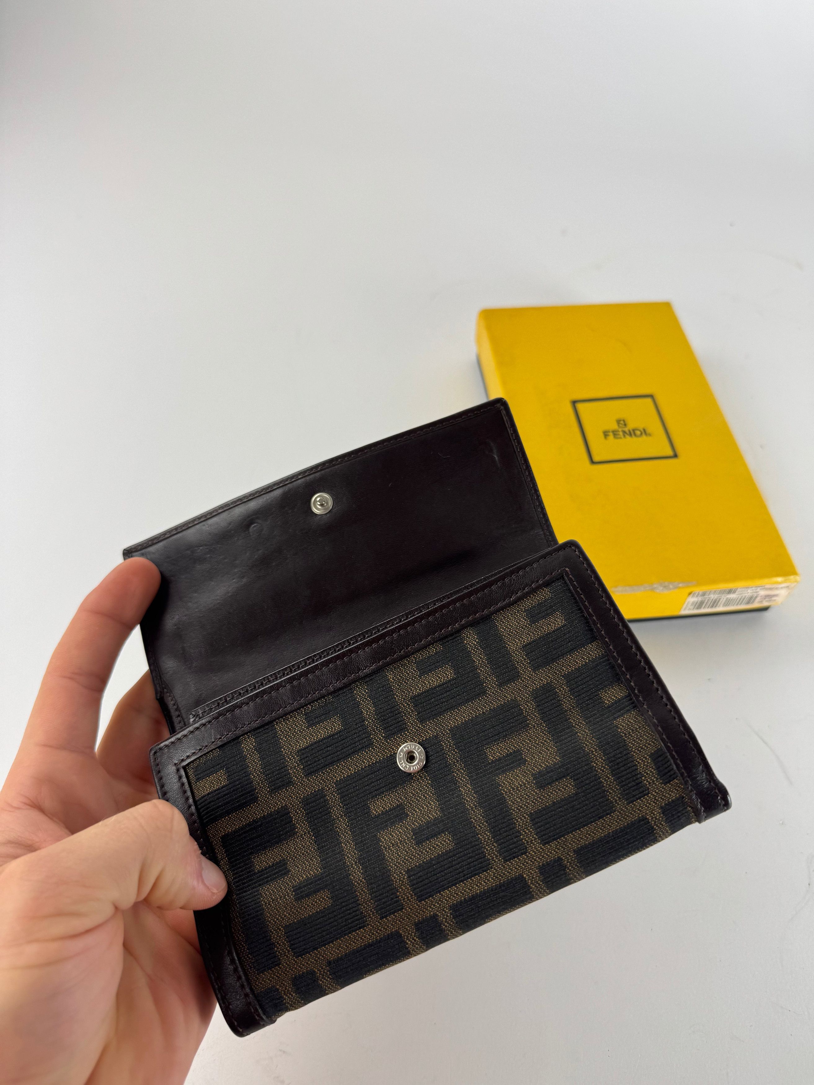 Fendi Vintage FF Monogram Wallet Brown Size ONE SIZE - 3 Thumbnail