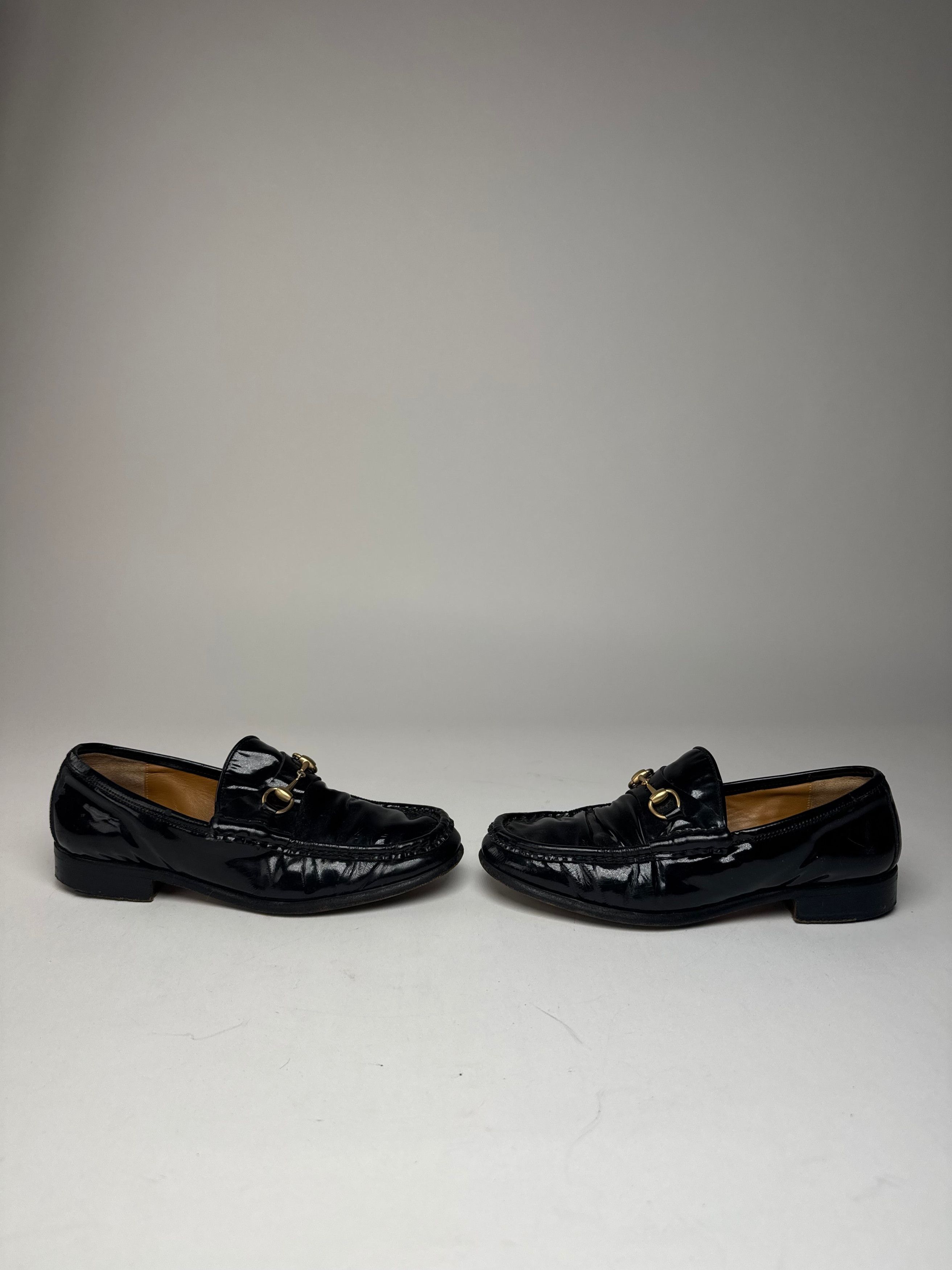 Gucci Vintage Patent Leather Loafer Black EU37 Size US 6 / IT 36 - 3 Thumbnail