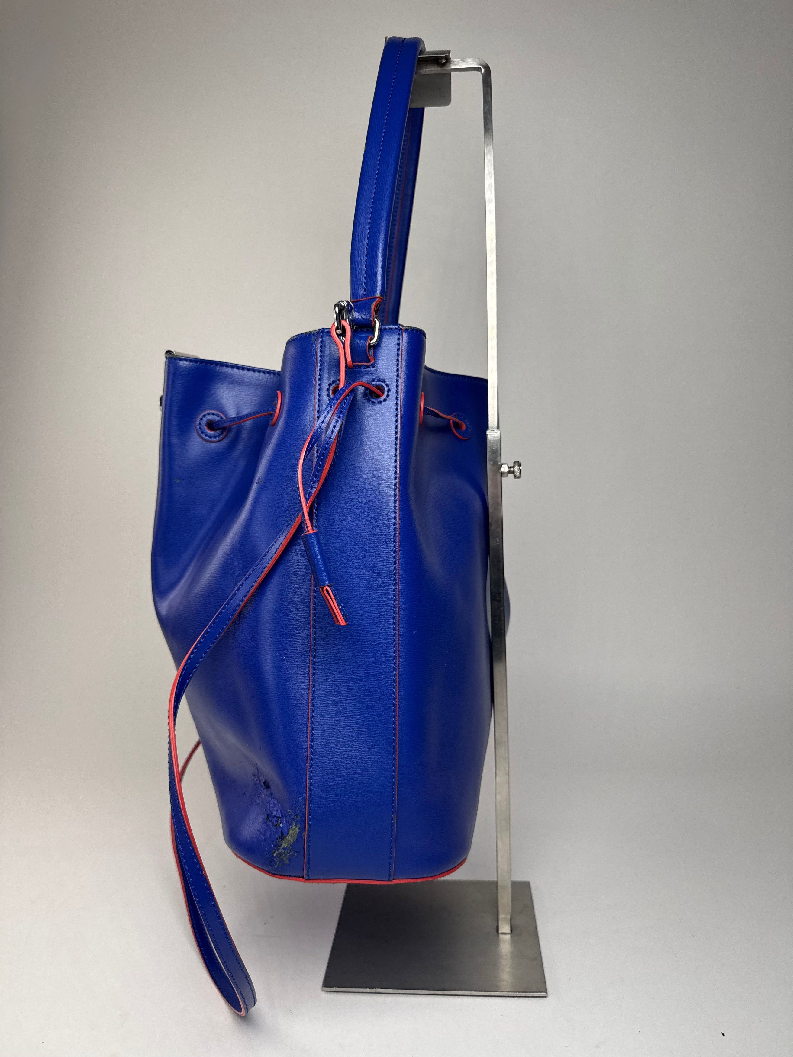 Emporio Armani Vintage 2Way Bucket Bag Blue Red Size ONE SIZE - 9 Thumbnail