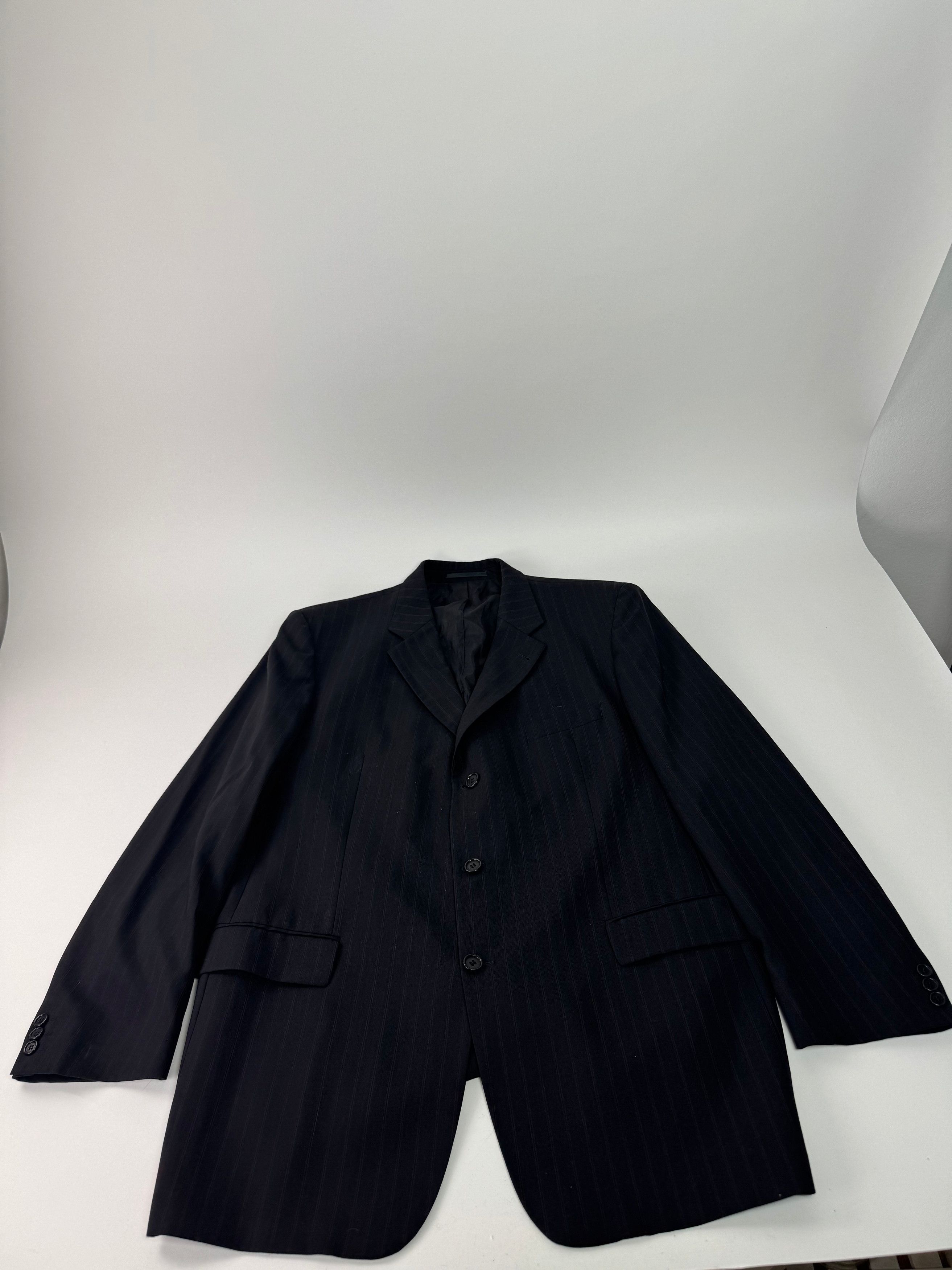 Hugo Boss Vintage Striped Men’s Wool Blazer Black Red XXL Size XXL / US 16-18 / IT 52-54 - 4 Thumbnail