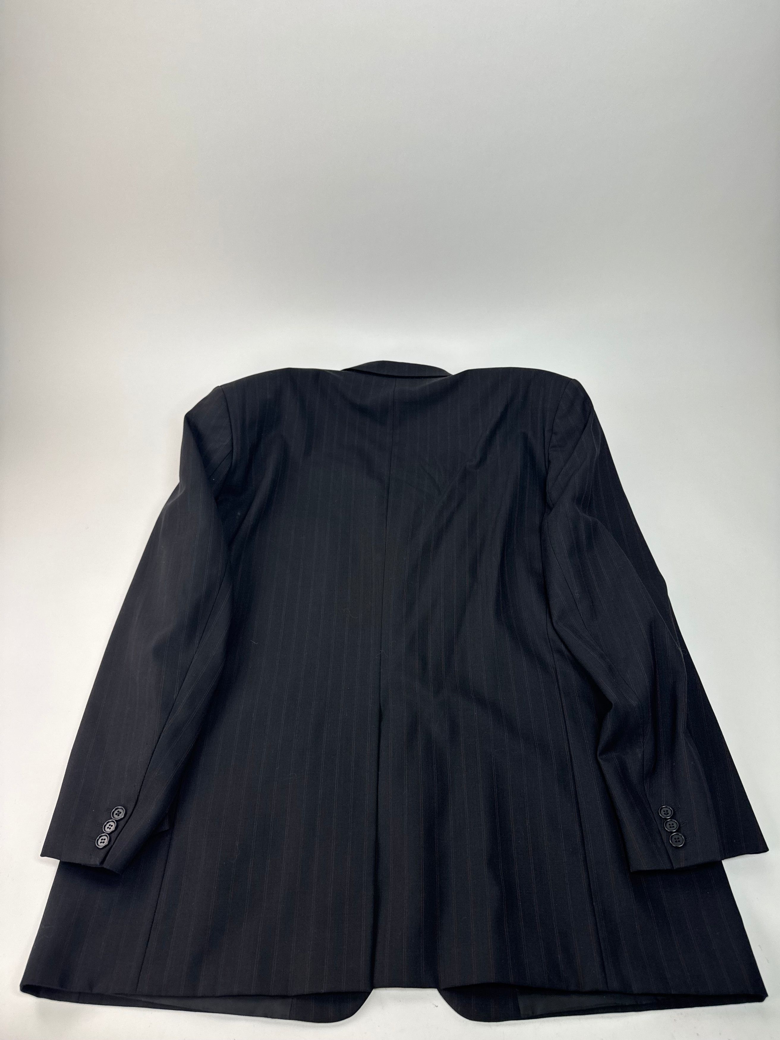 Hugo Boss Vintage Striped Men’s Wool Blazer Black Red XXL Size XXL / US 16-18 / IT 52-54 - 8 Thumbnail