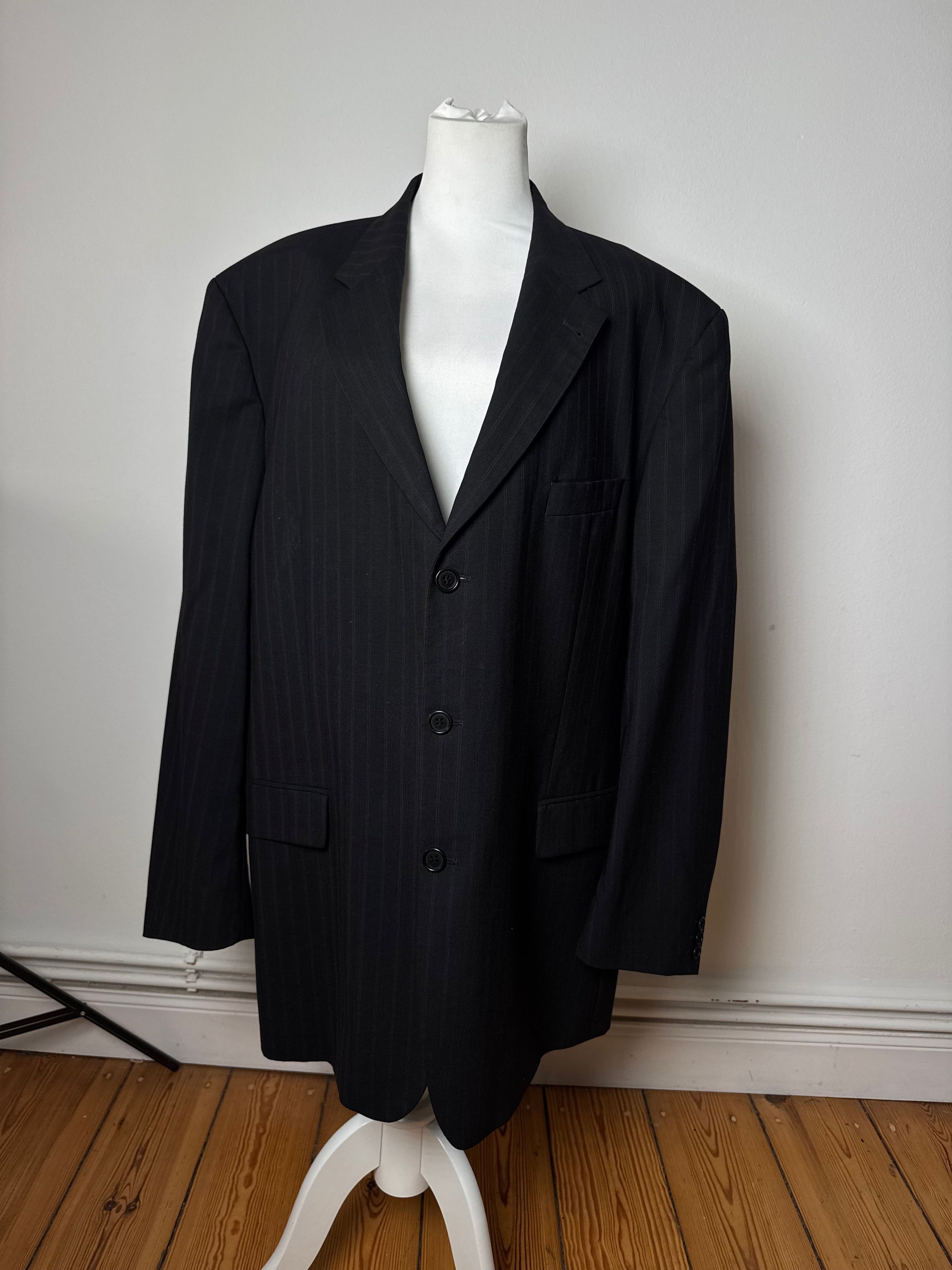 Hugo Boss Vintage Striped Men’s Wool Blazer Black Red XXL Size XXL / US 16-18 / IT 52-54 - 13 Thumbnail