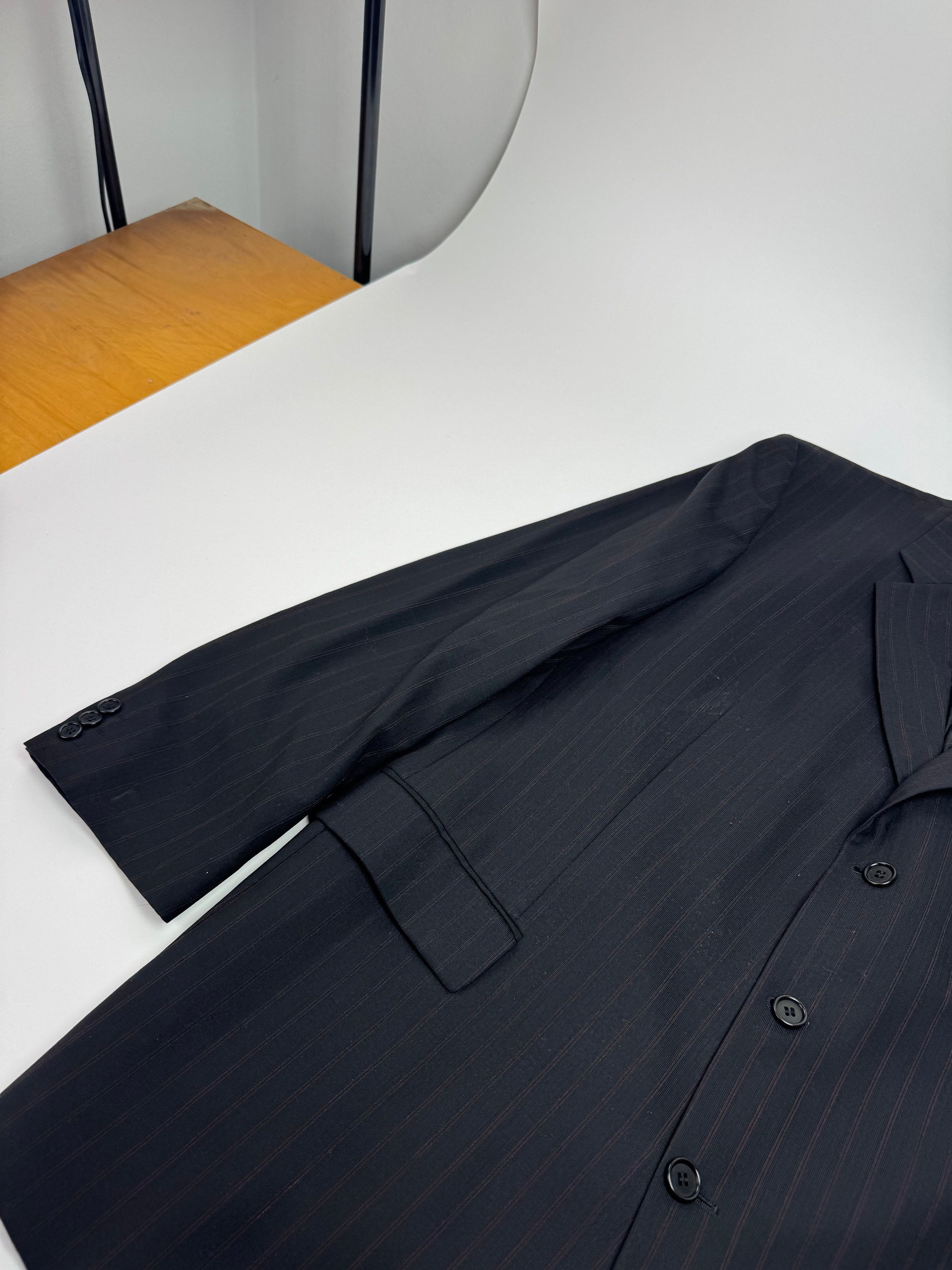 Hugo Boss Vintage Striped Men’s Wool Blazer Black Red XXL Size XXL / US 16-18 / IT 52-54 - 5 Thumbnail