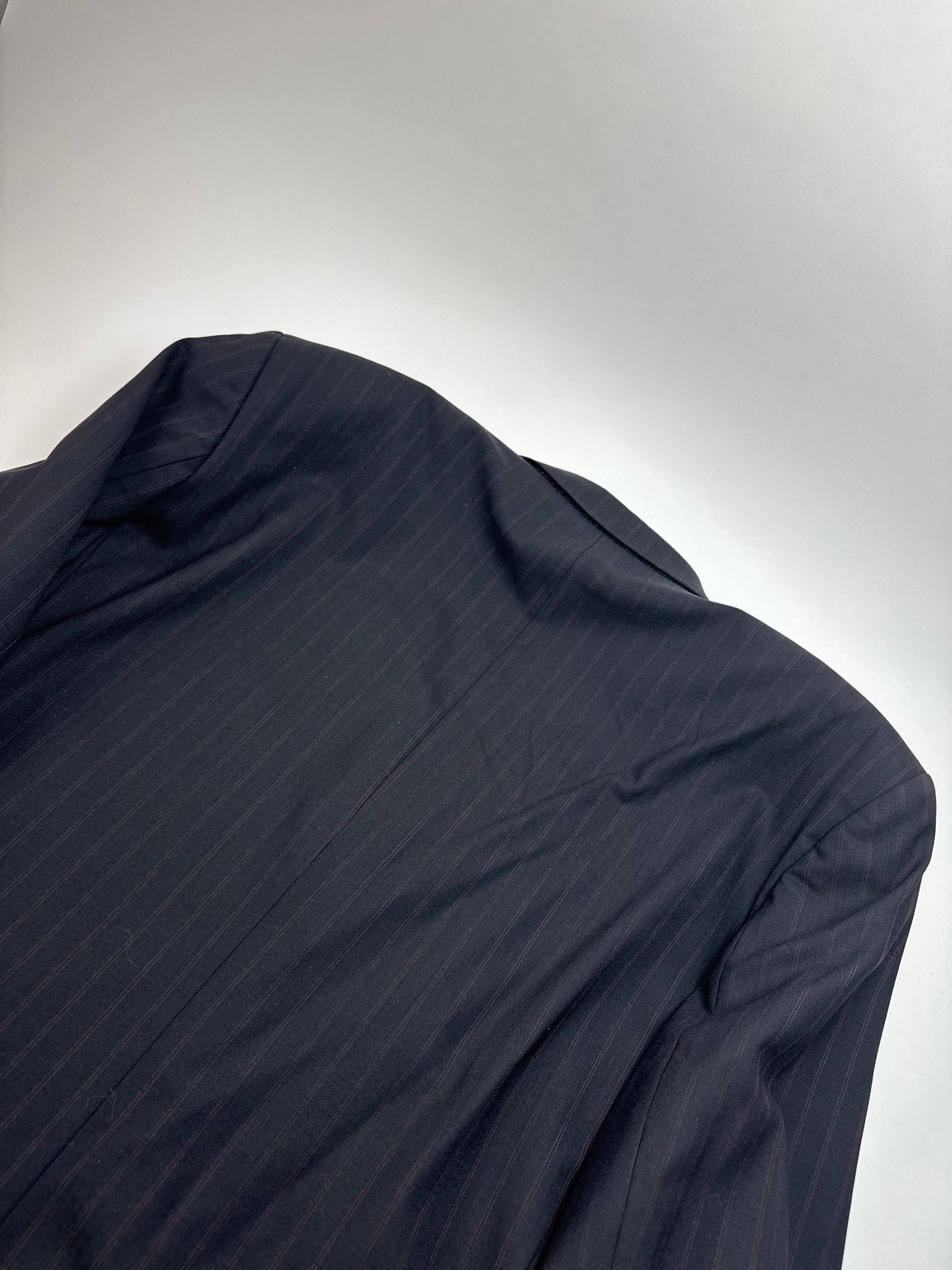 Hugo Boss Vintage Striped Men’s Wool Blazer Black Red XXL Size XXL / US 16-18 / IT 52-54 - 9 Thumbnail