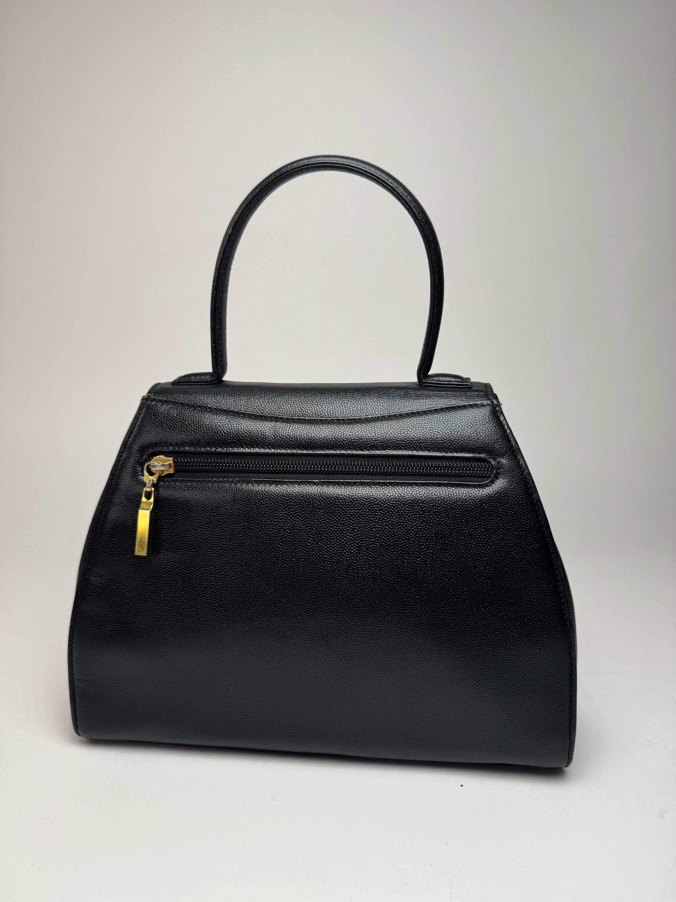 Givenchy Vintage Snake Emblossed Leather Handbag Black Size ONE SIZE - 2 Thumbnail