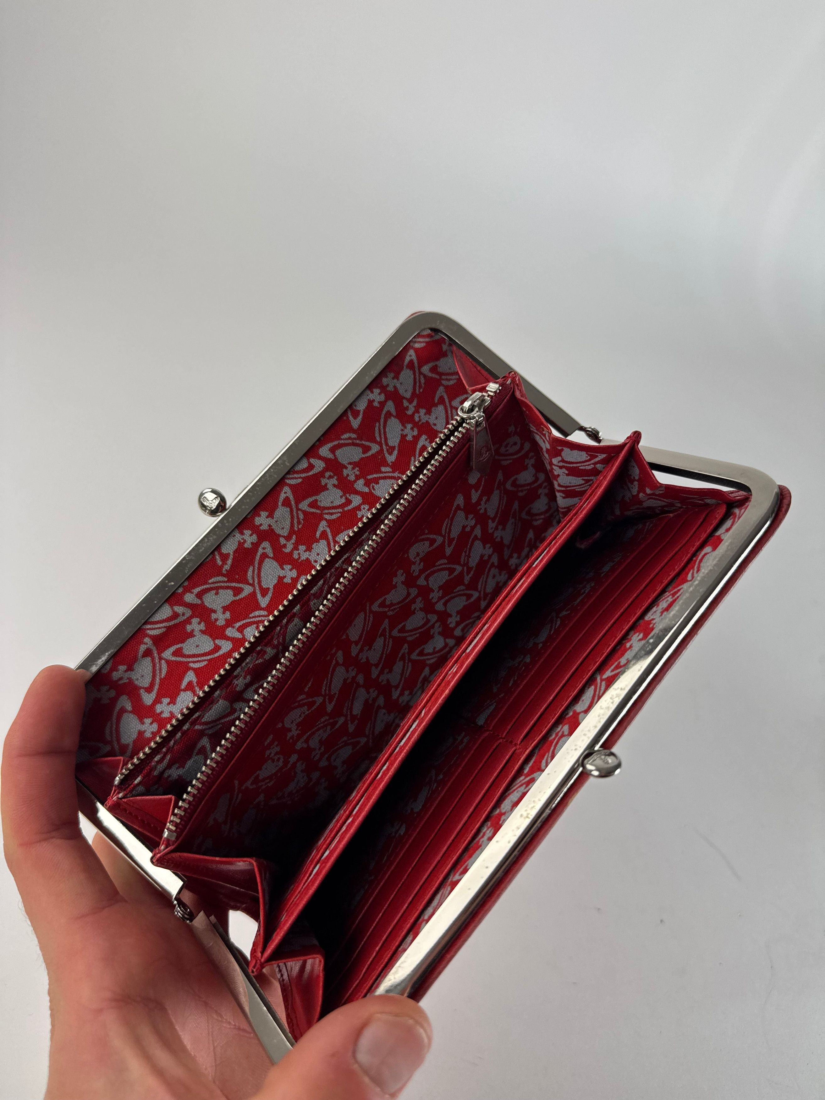Vivienne Westwood Vintage Leather Wallet Pink Size ONE SIZE - 3 Thumbnail
