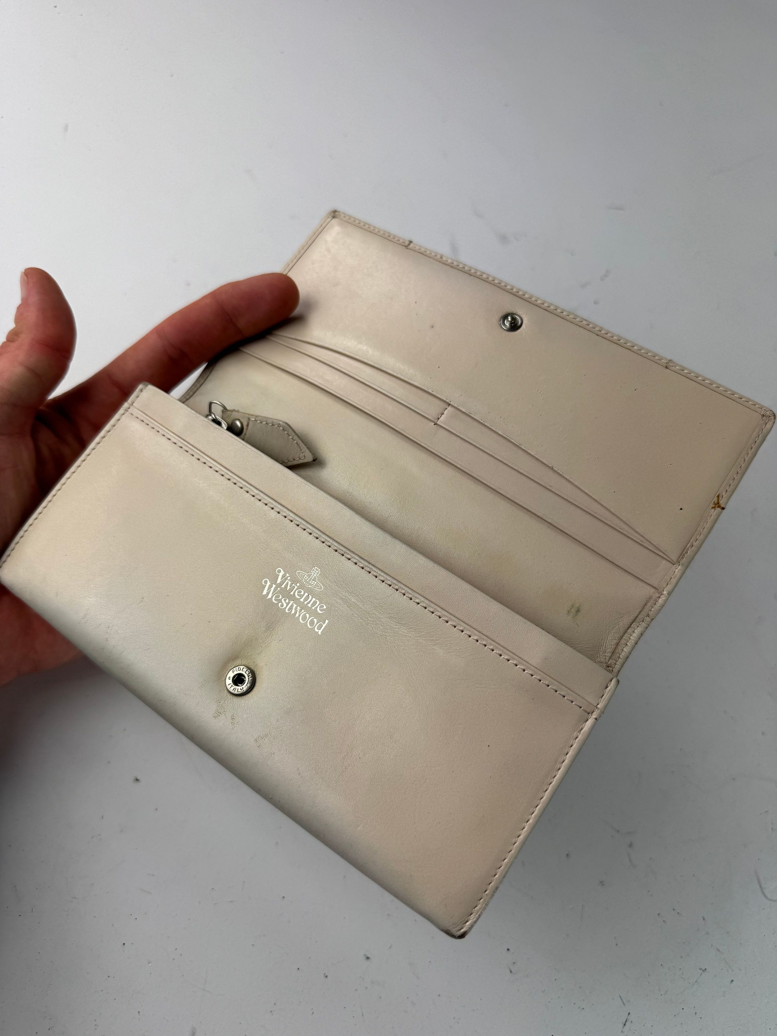 Vivienne Westwood Vintage Leather Wallet White Size ONE SIZE - 3 Thumbnail