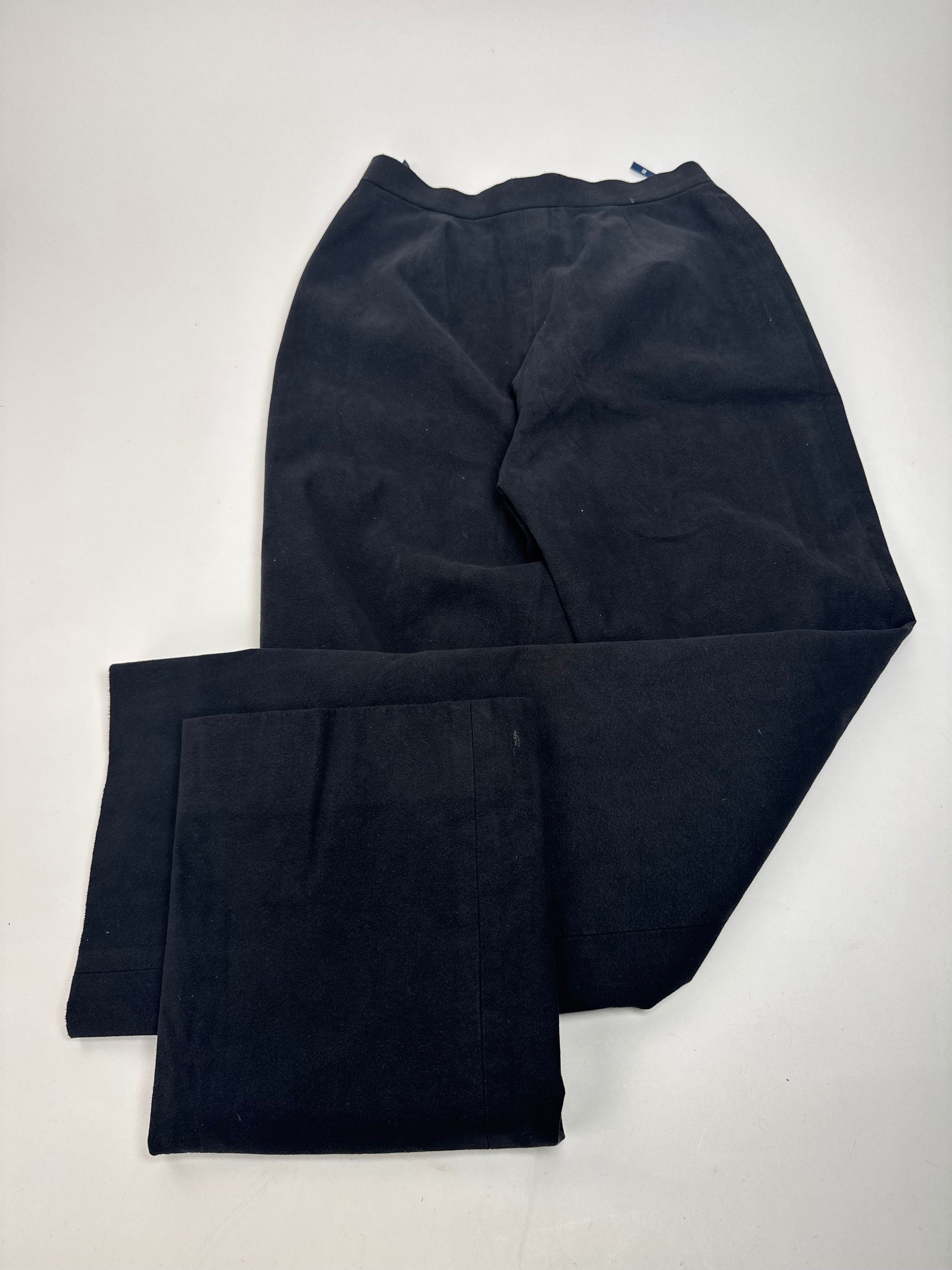 Givenchy Vintage Suede Pants Black 36/S Size 27" / US 4 / IT 40 - 2 Thumbnail