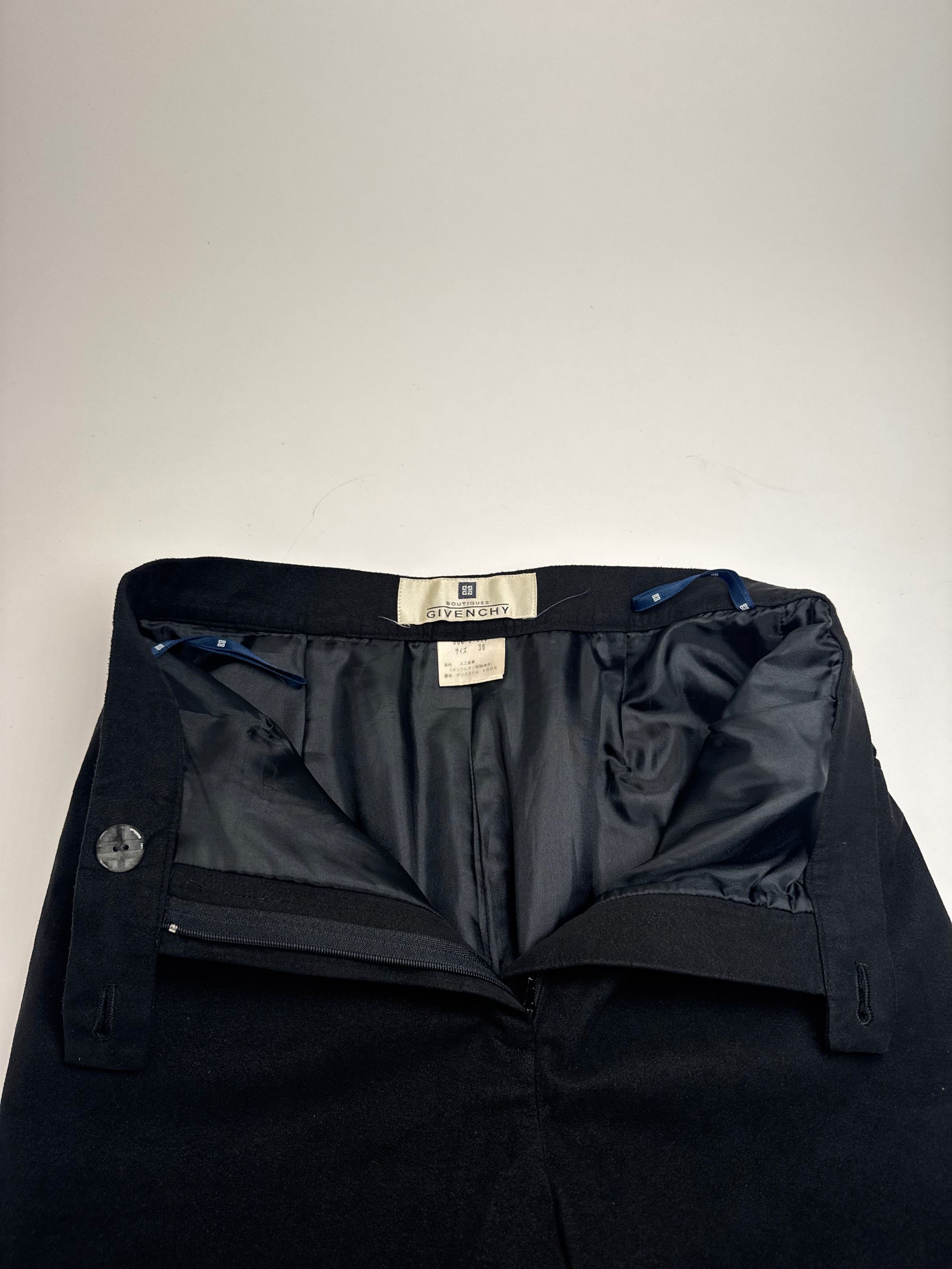 Givenchy Vintage Suede Pants Black 36/S Size 27" / US 4 / IT 40 - 6 Thumbnail