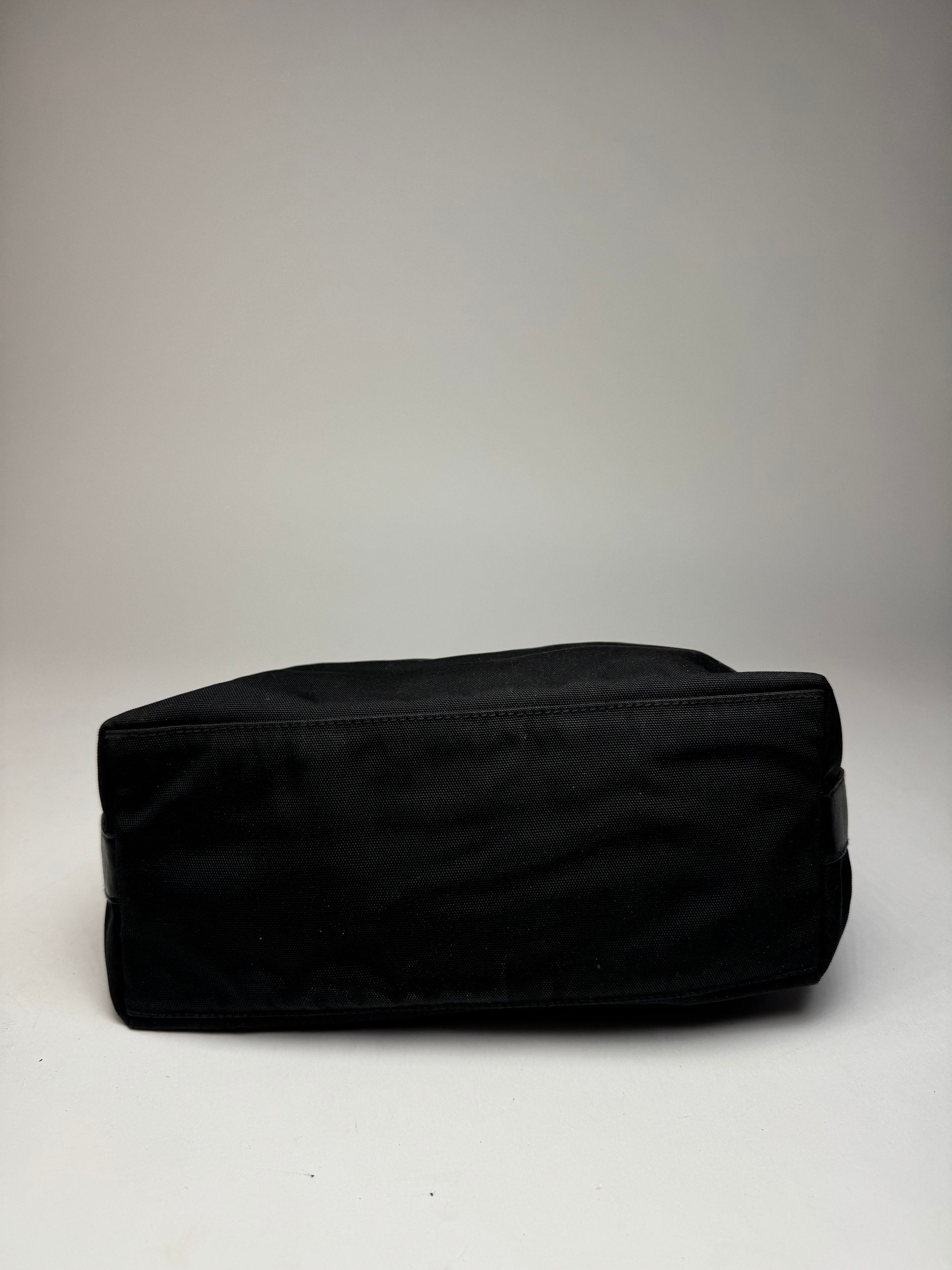 Gucci Vintage Canvas Leather Handbag Black Size ONE SIZE - 12 Thumbnail