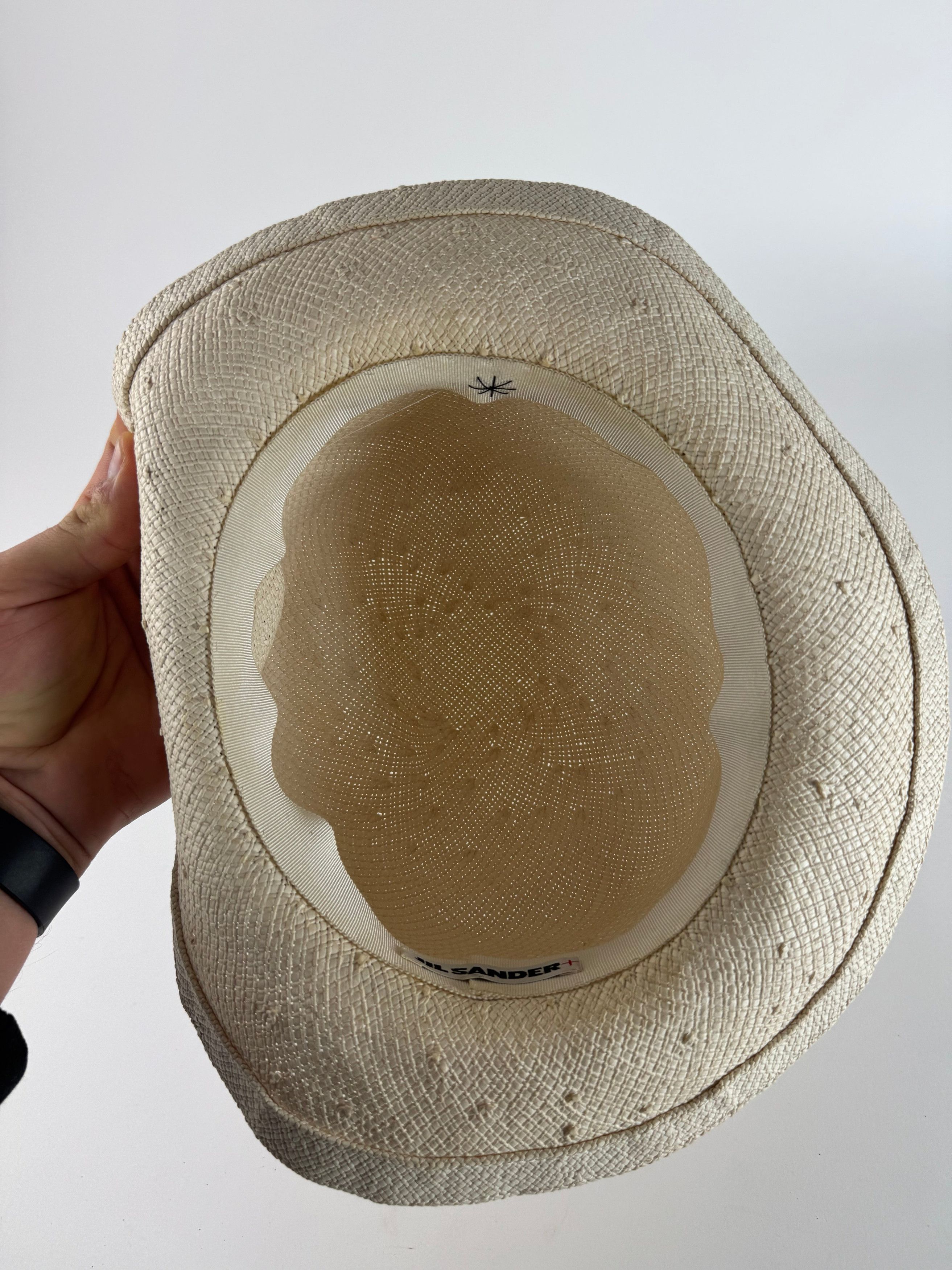 Jil Sander Vintage Panama Hat White Size ONE SIZE - 3 Thumbnail