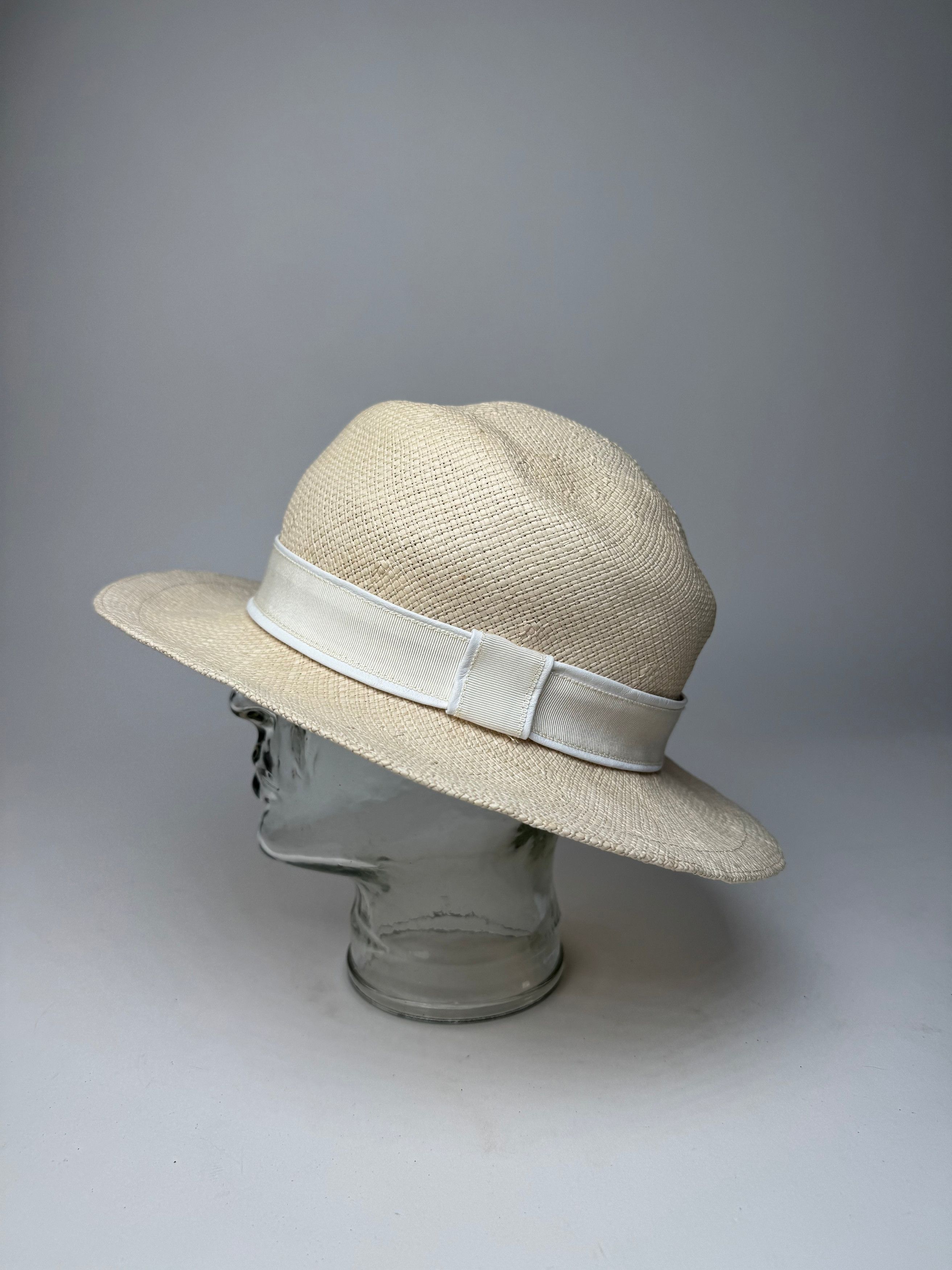 Jil Sander Vintage Panama Hat White Size ONE SIZE - 2 Thumbnail