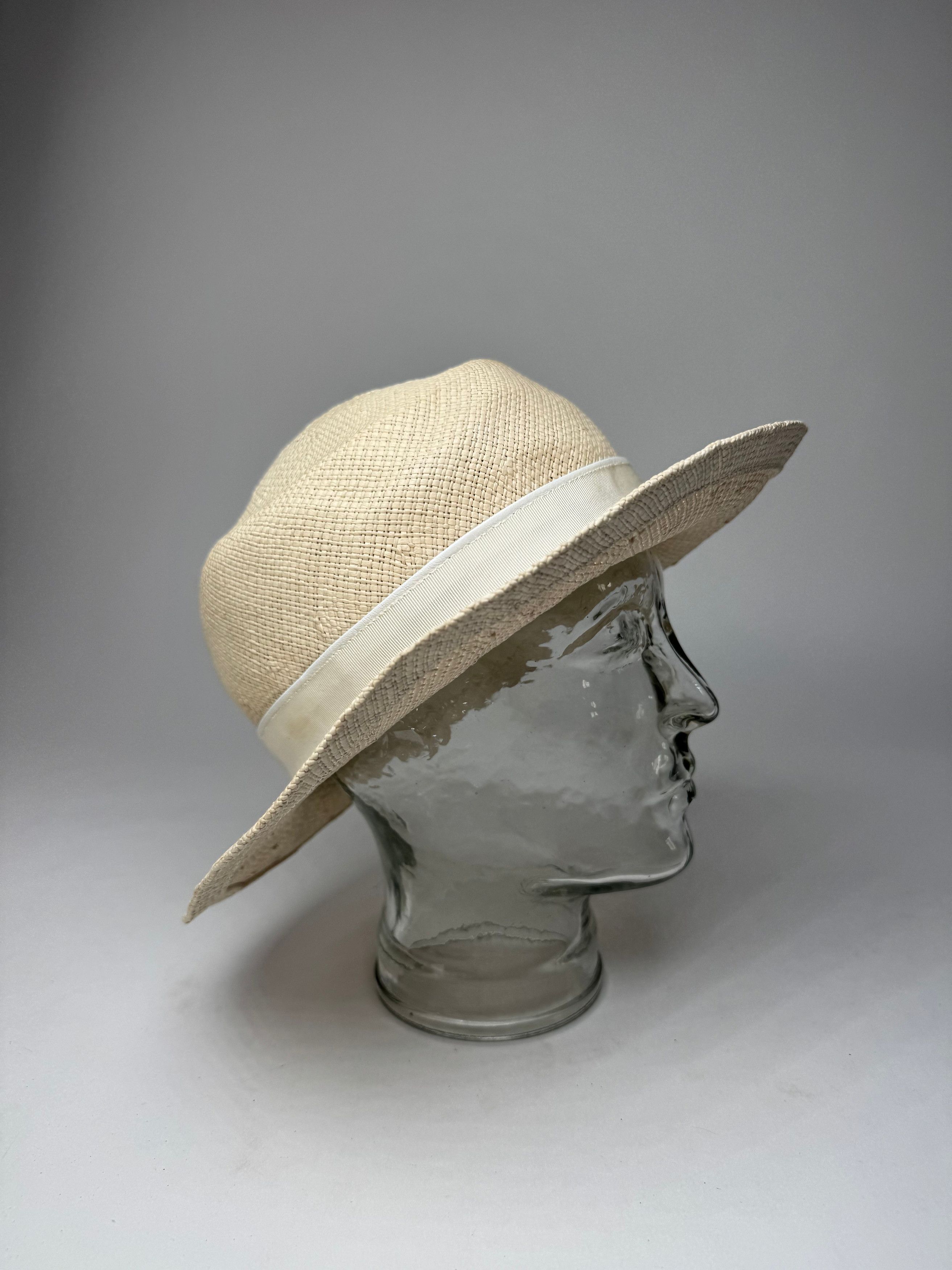 Jil Sander Vintage Panama Hat White Size ONE SIZE - 6 Thumbnail