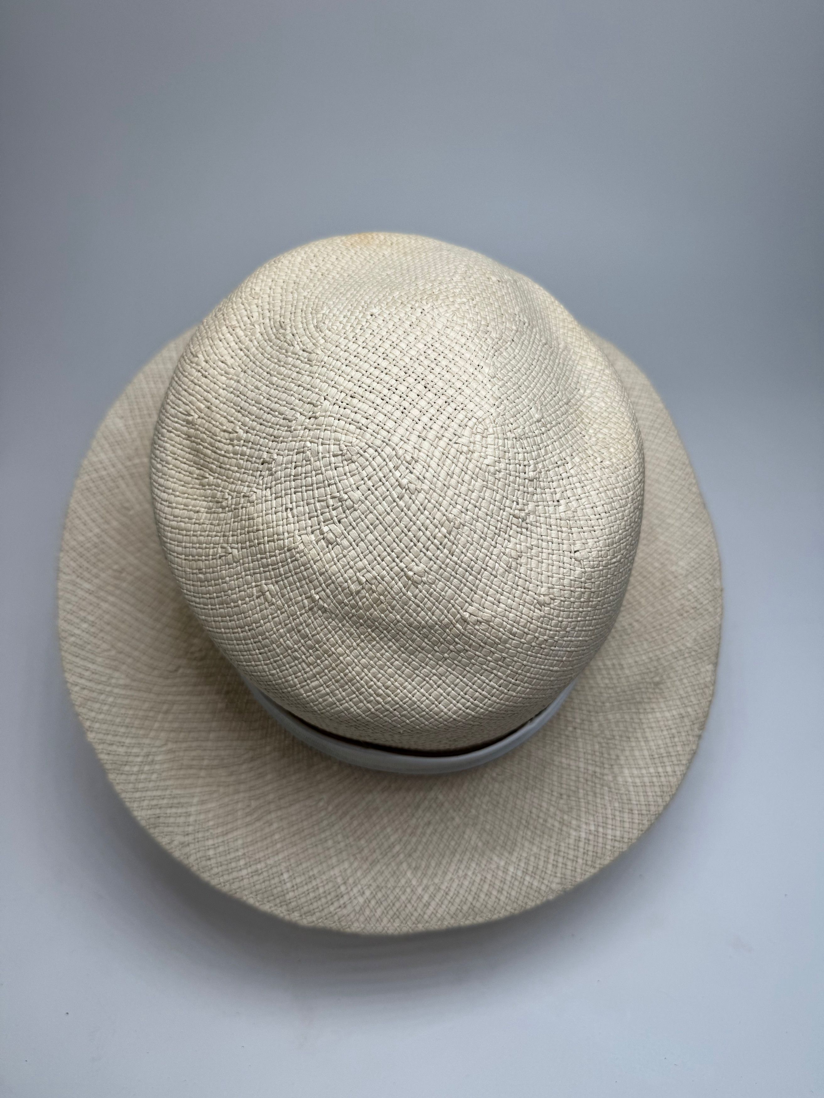 Jil Sander Vintage Panama Hat White Size ONE SIZE - 9 Thumbnail