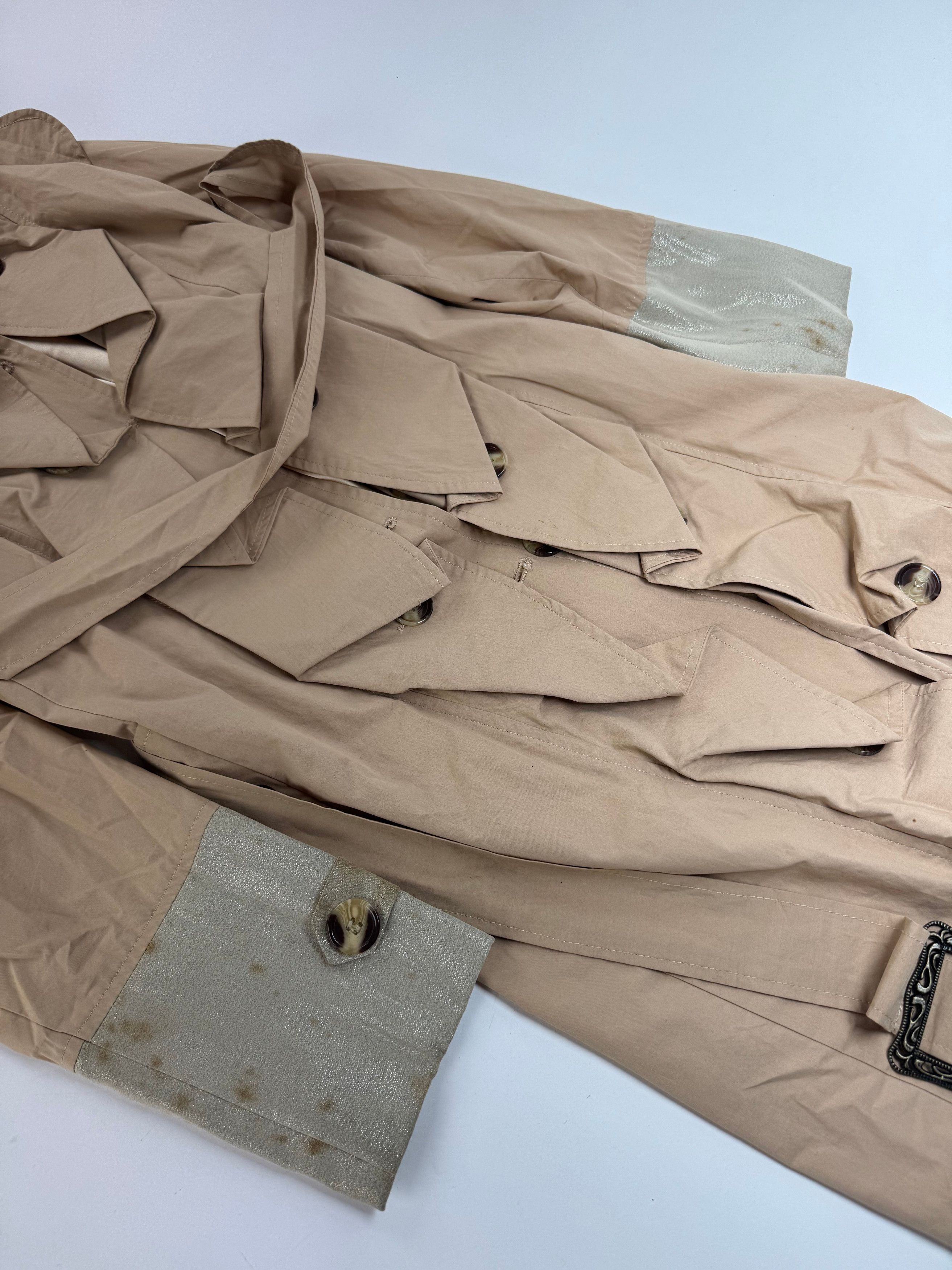 Chloe Vintage Cotton Trenchcoat Beige Brown XS Size XS / US 0-2 / IT 36-38 - 6 Thumbnail