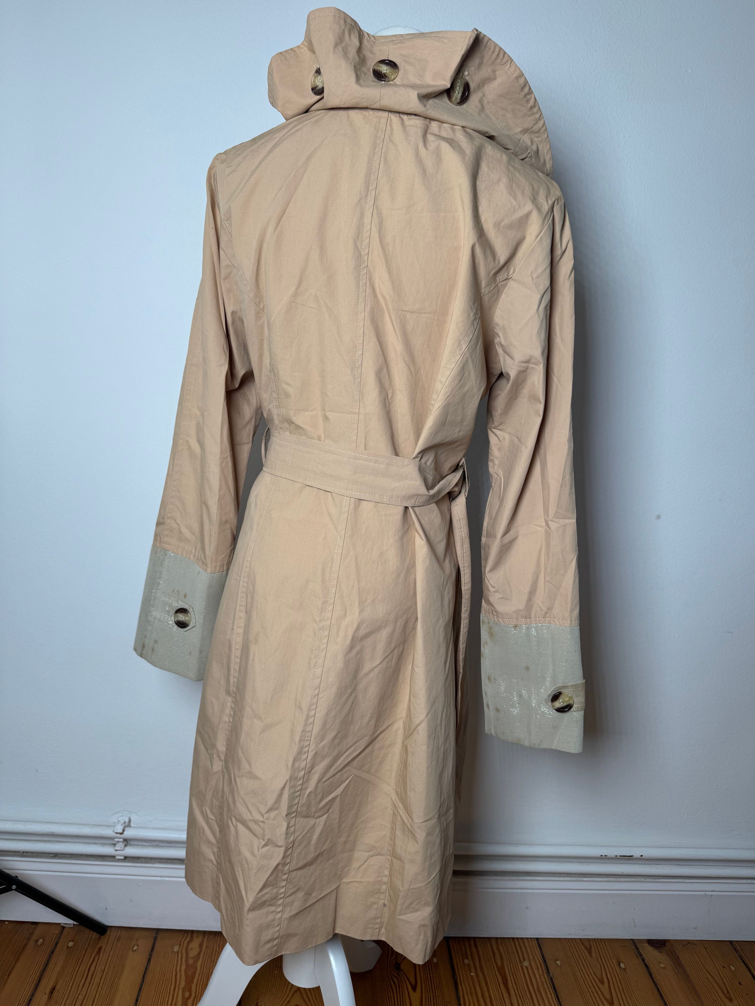 Chloe Vintage Cotton Trenchcoat Beige Brown XS Size XS / US 0-2 / IT 36-38 - 15 Thumbnail