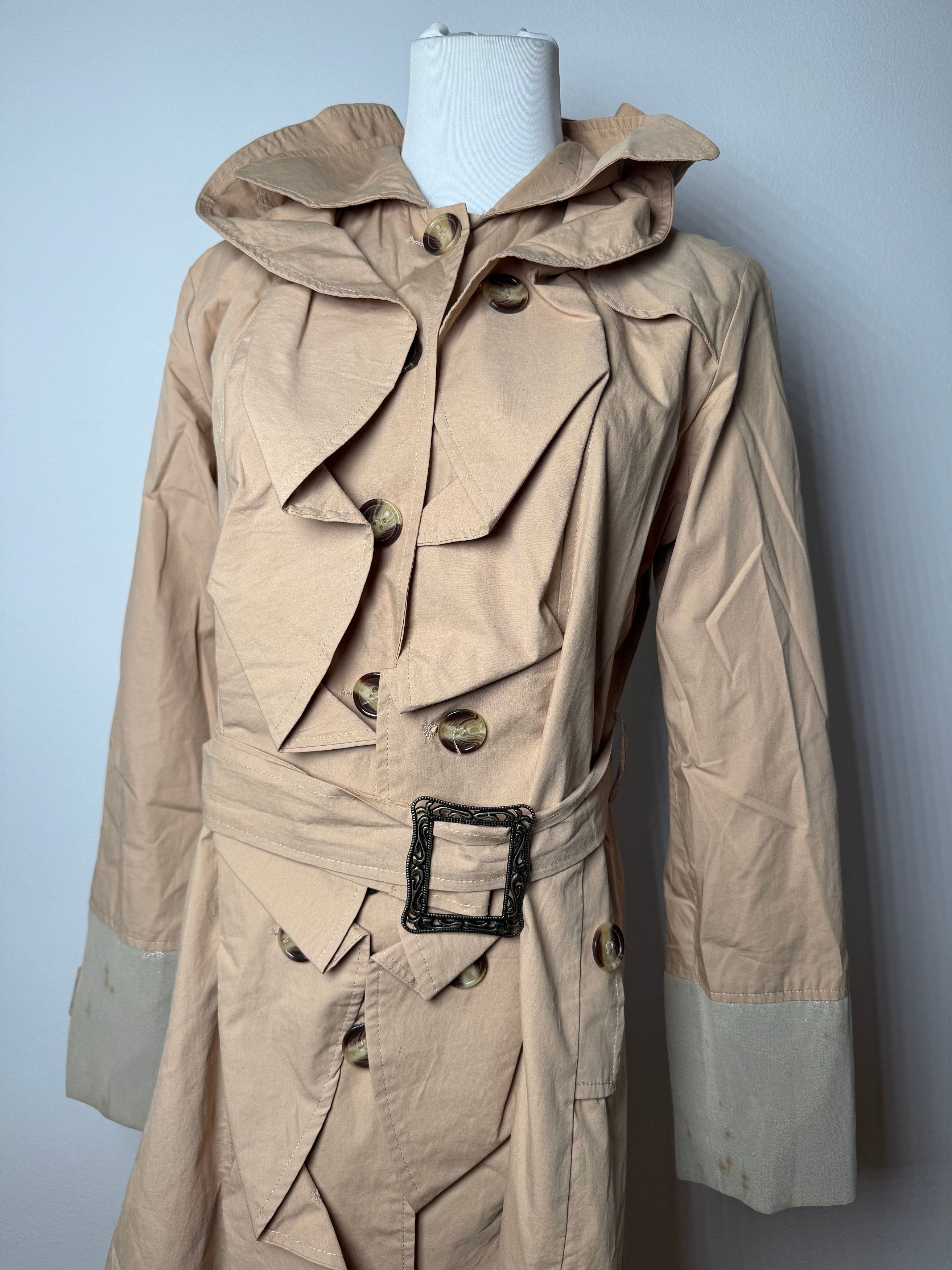 Chloe Vintage Cotton Trenchcoat Beige Brown XS Size XS / US 0-2 / IT 36-38 - 10 Thumbnail