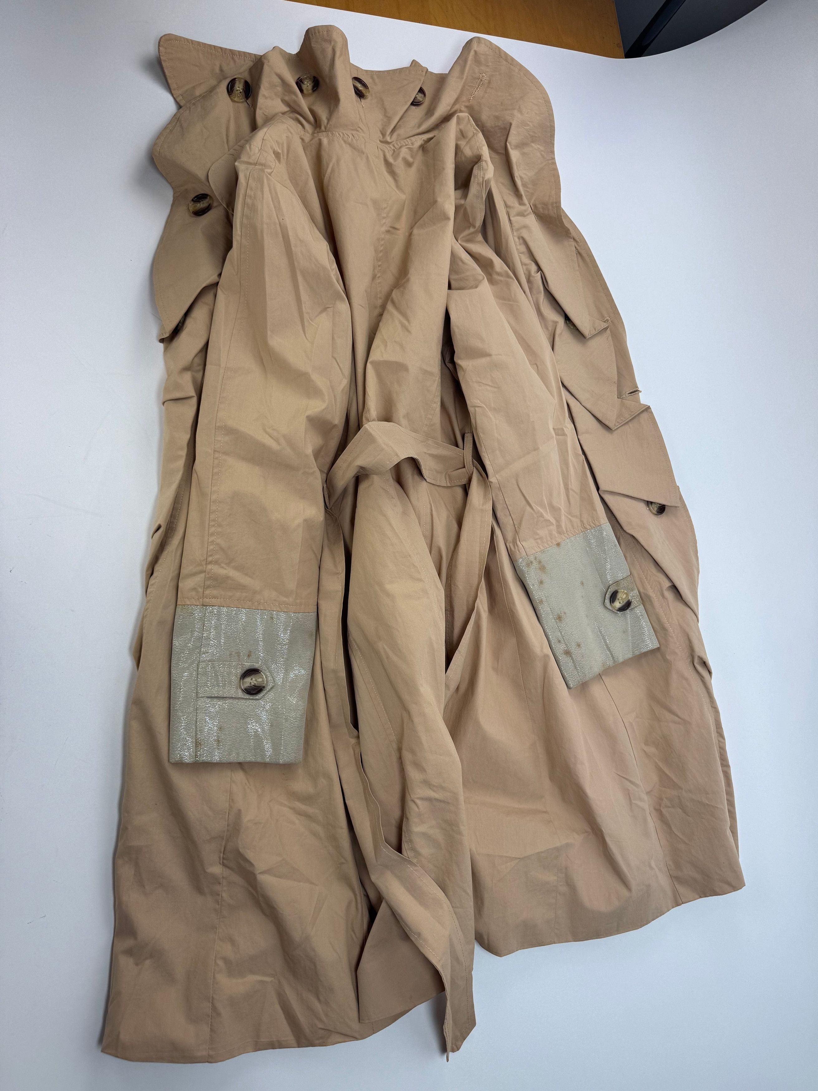 Chloe Vintage Cotton Trenchcoat Beige Brown XS Size XS / US 0-2 / IT 36-38 - 9 Thumbnail