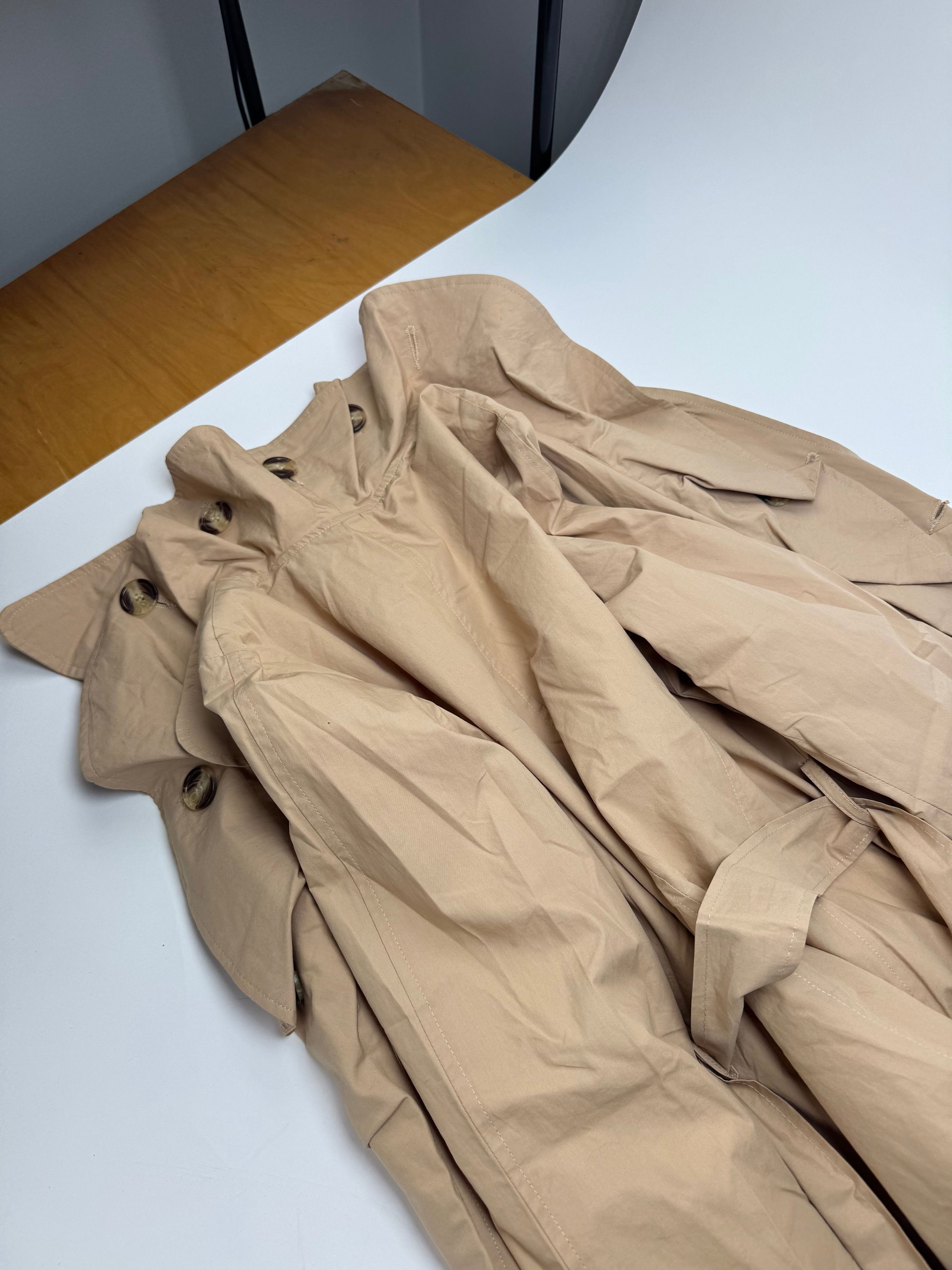 Chloe Vintage Cotton Trenchcoat Beige Brown XS Size XS / US 0-2 / IT 36-38 - 11 Thumbnail