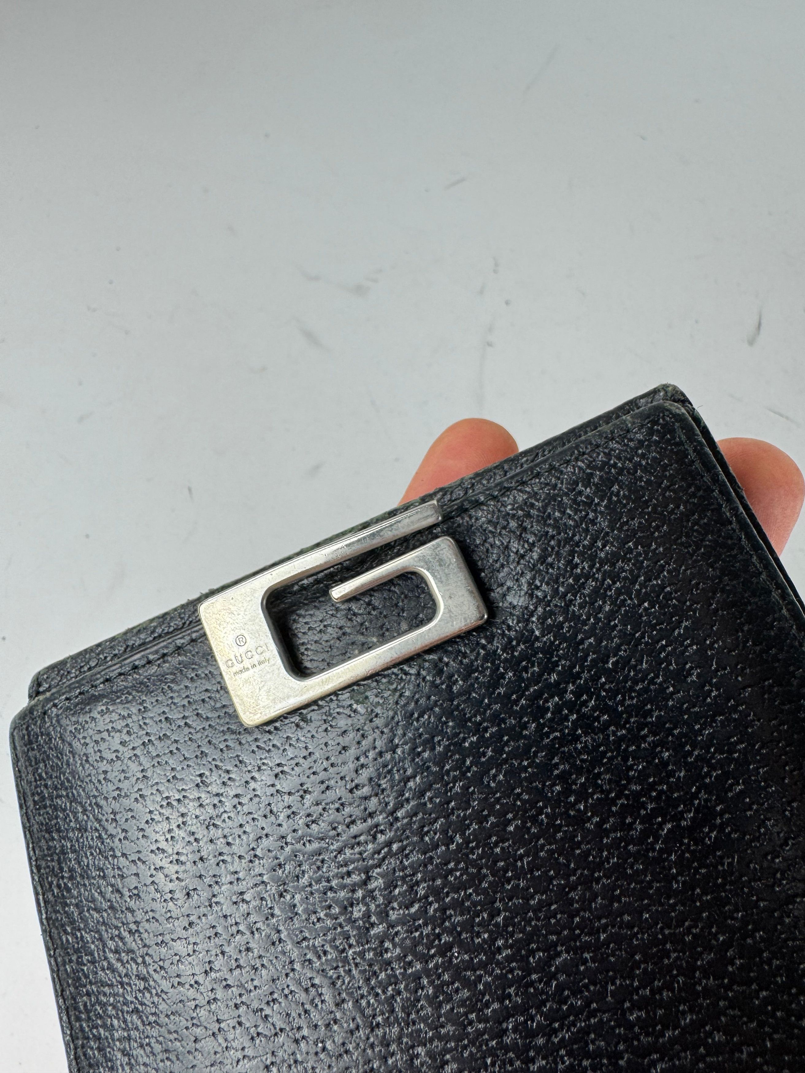 Gucci Vintage Leather Wallet black Size ONE SIZE - 3 Thumbnail