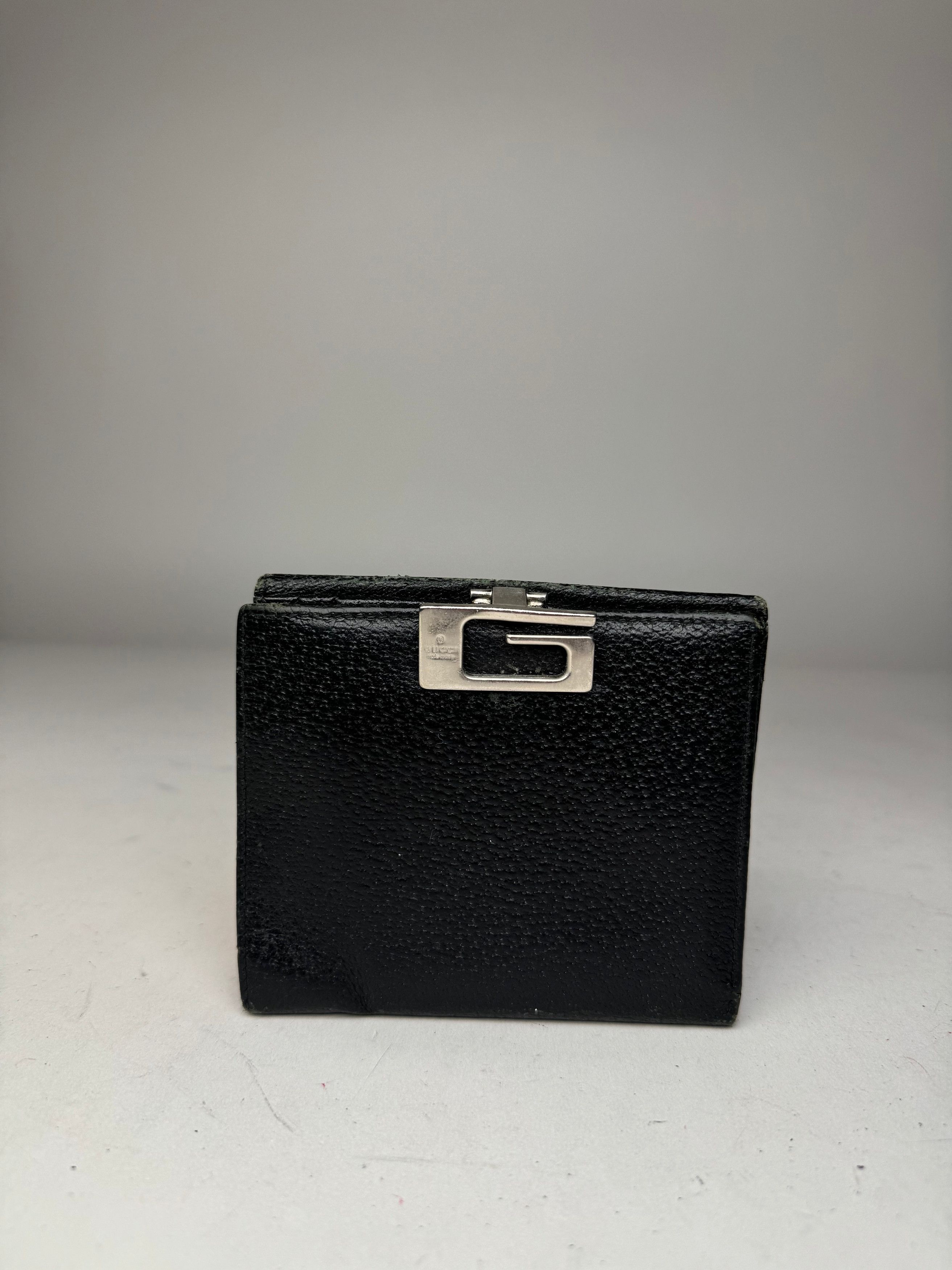 Gucci Vintage Leather Wallet black Size ONE SIZE - 11 Thumbnail