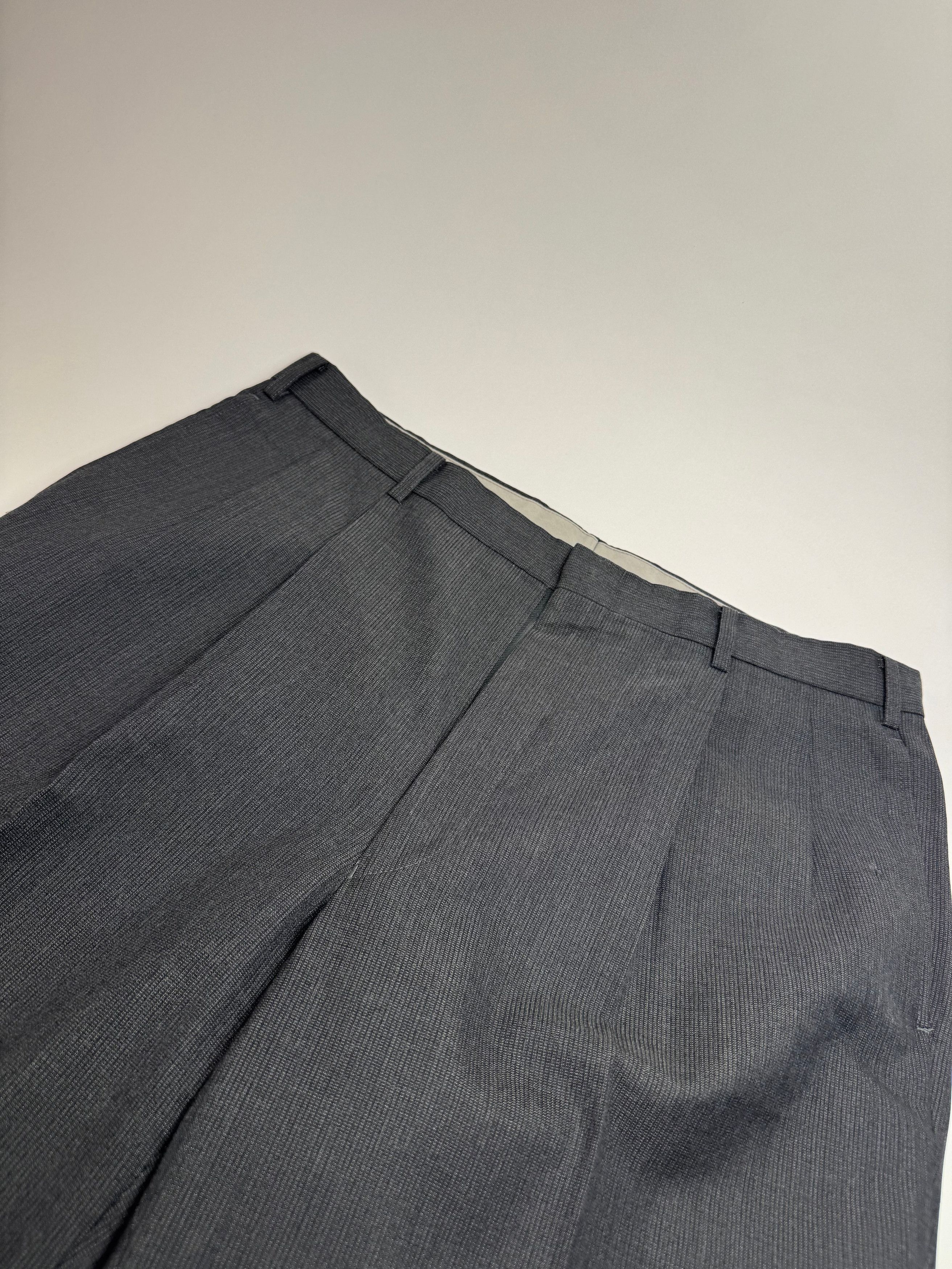 Kansai Yamamoto Vintage Wool Suit Anthracite M/L Size 38R - 9 Thumbnail