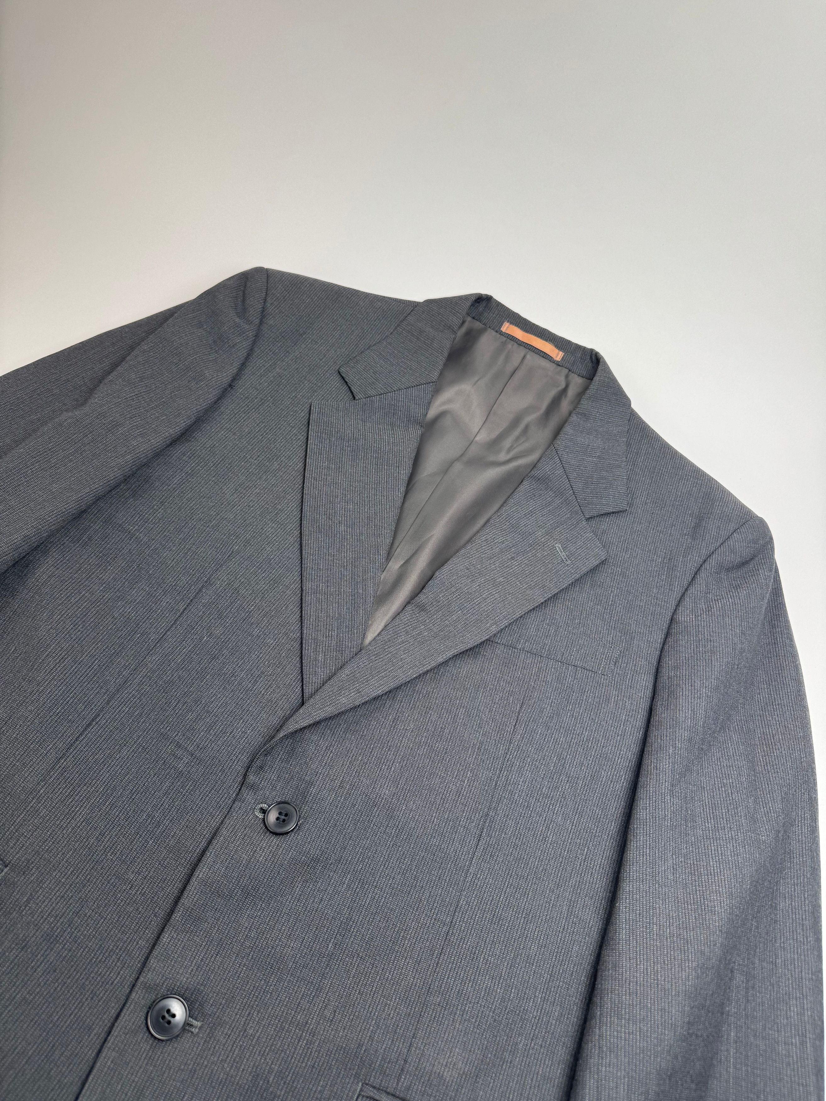 Kansai Yamamoto Vintage Wool Suit Anthracite M/L Size 38R - 3 Thumbnail