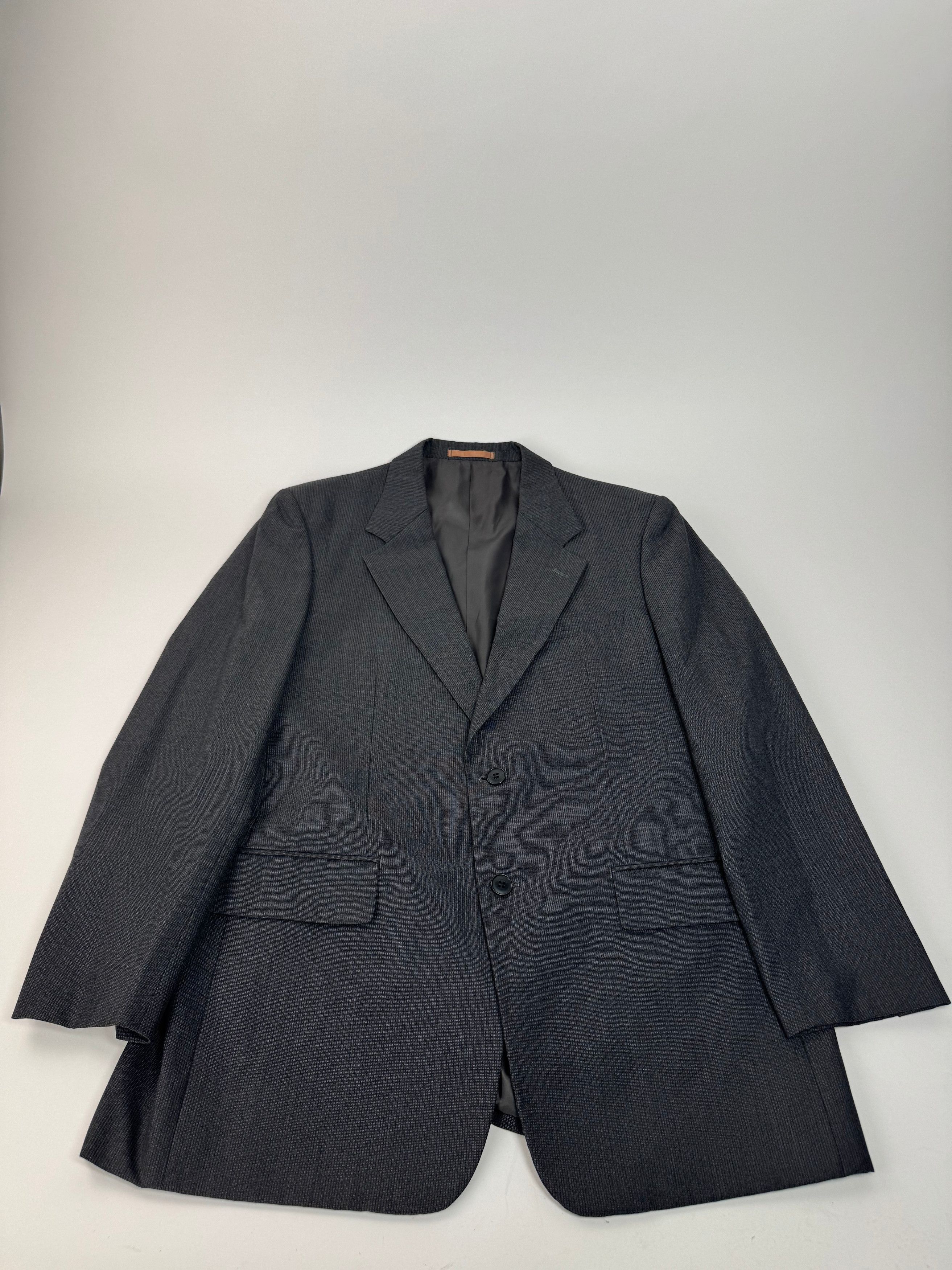 Kansai Yamamoto Vintage Wool Suit Anthracite M/L Size 38R - 2 Thumbnail