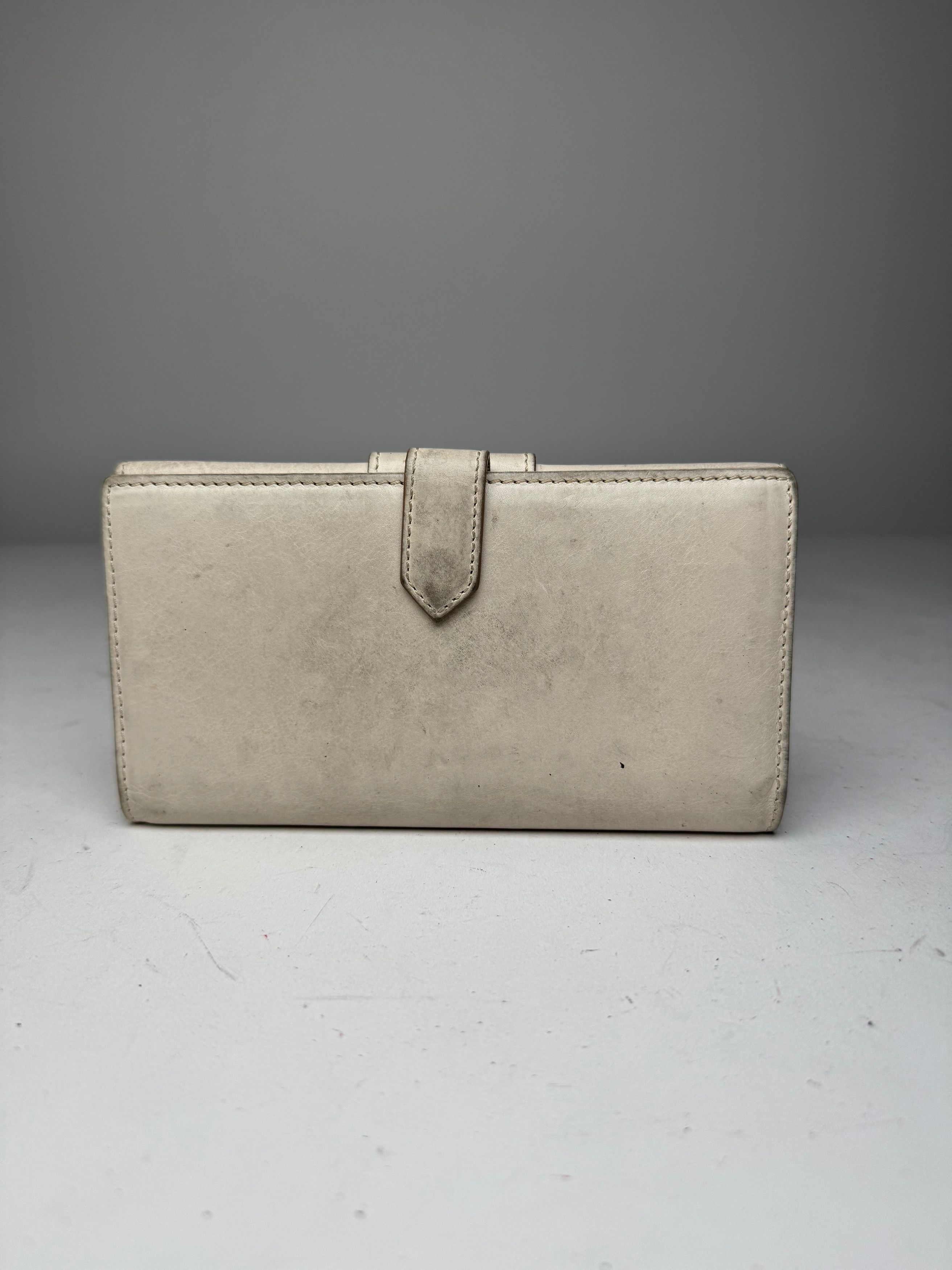 Dior Vintage CD Leather Wallet White Size ONE SIZE - 2 Thumbnail