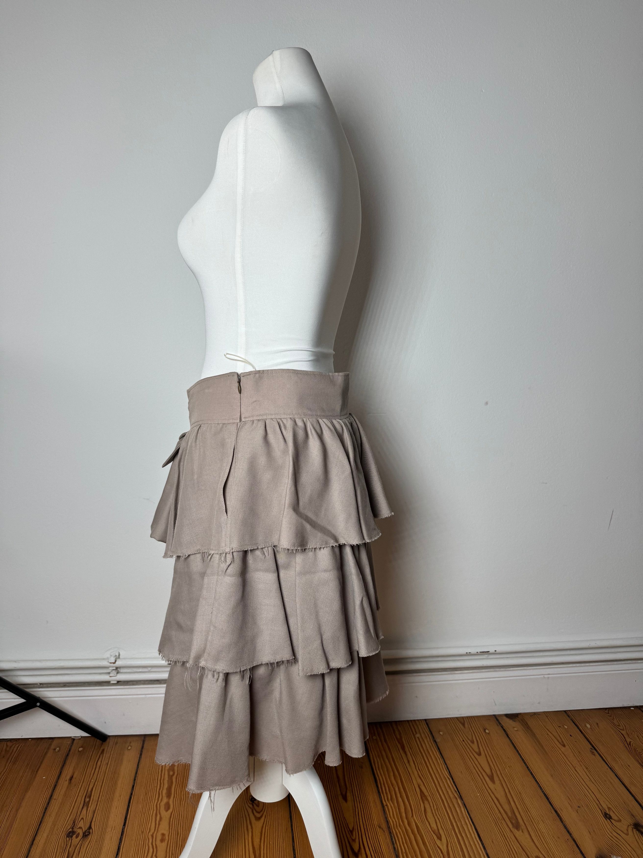 Givenchy Vintage Skirt Brown L Size 27" / US 4 / IT 40 - 2 Thumbnail