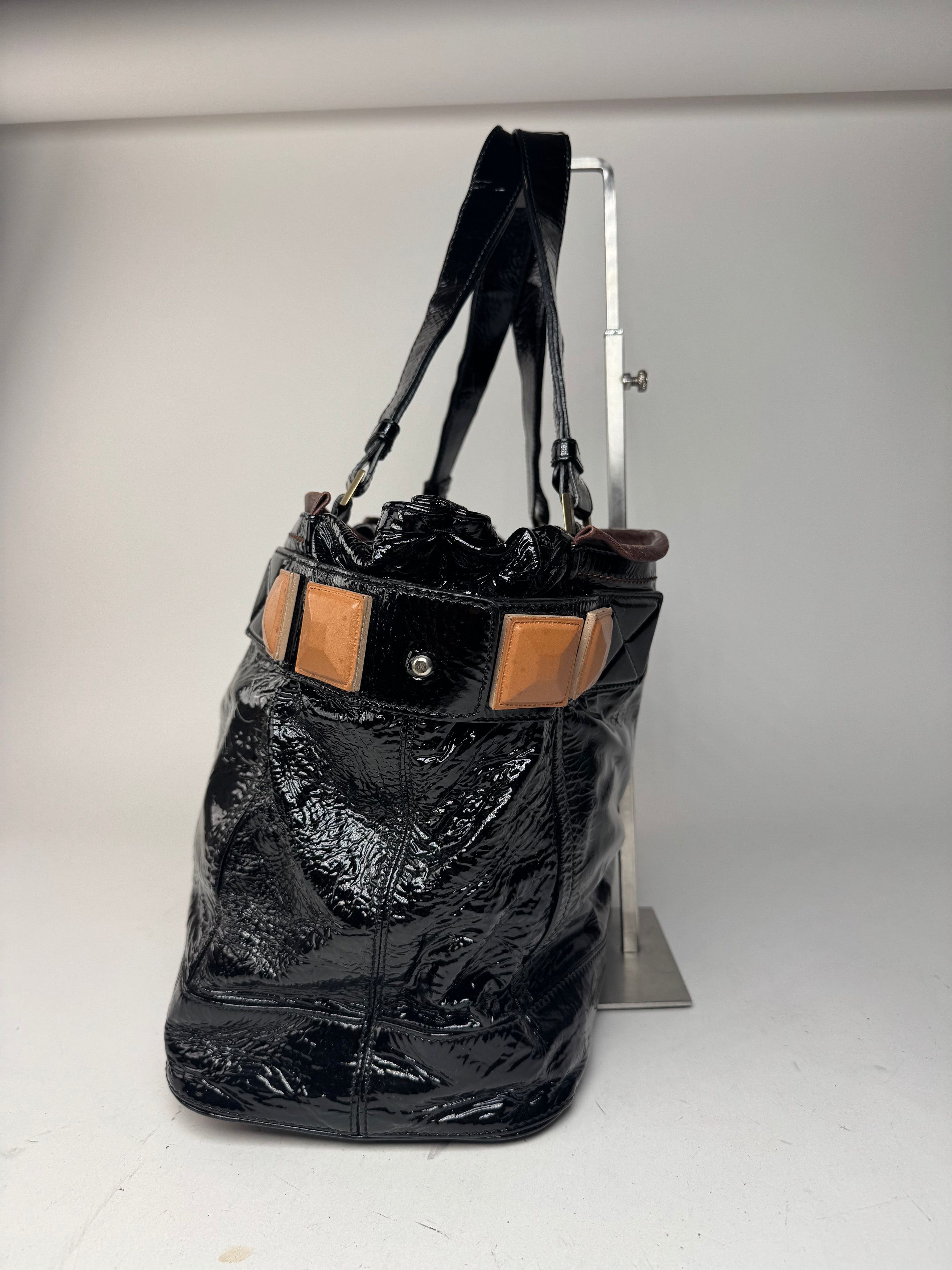 Chloe Vintage Patent Leather Paddington Tote Bag black Size ONE SIZE - 7 Thumbnail