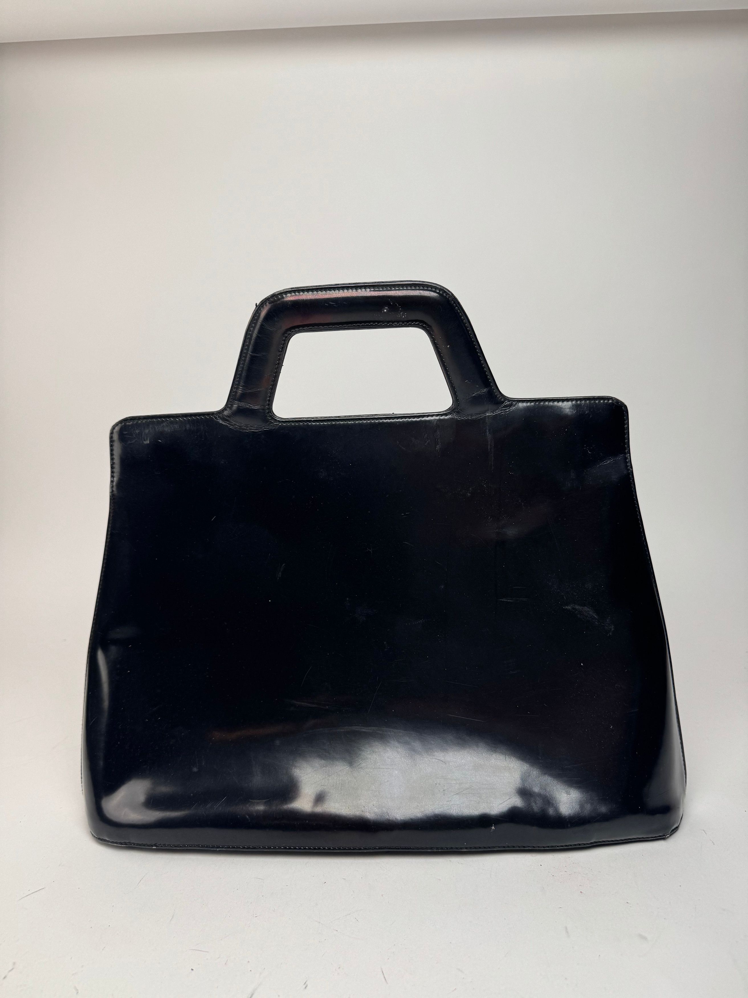 Salvatore Ferragamo Vintage Patent Leather Bag black Size ONE SIZE - 2 Thumbnail