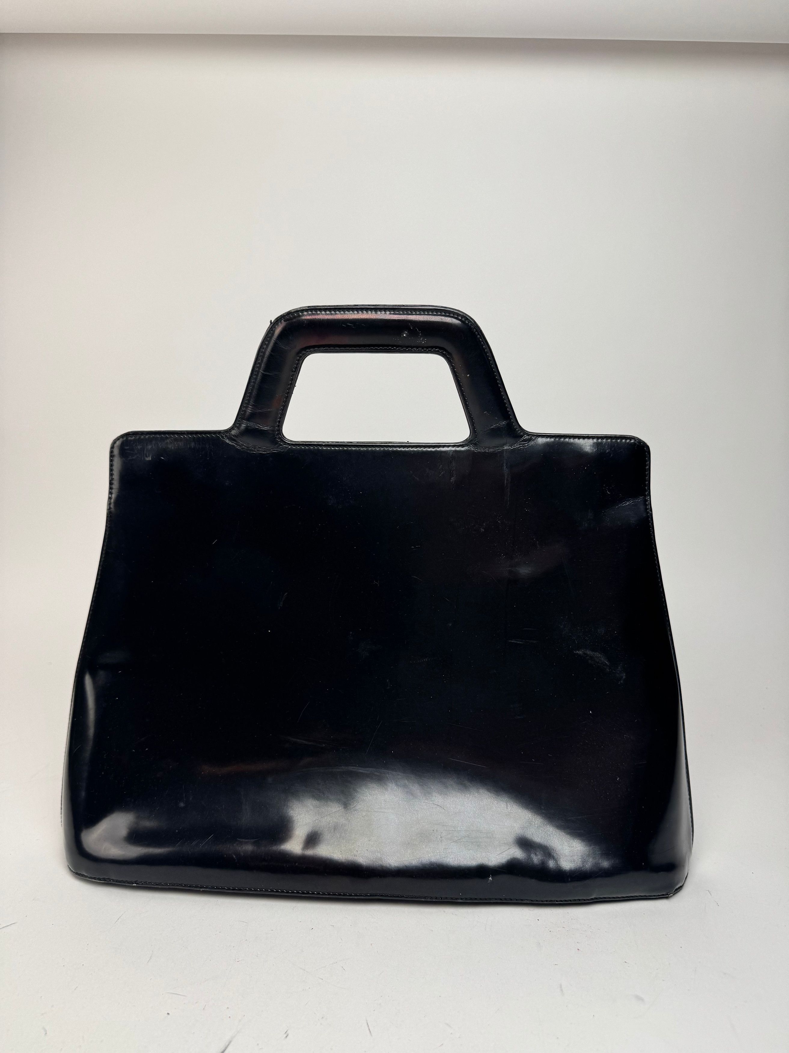 Salvatore Ferragamo Vintage Patent Leather Bag black Size ONE SIZE - 12 Thumbnail