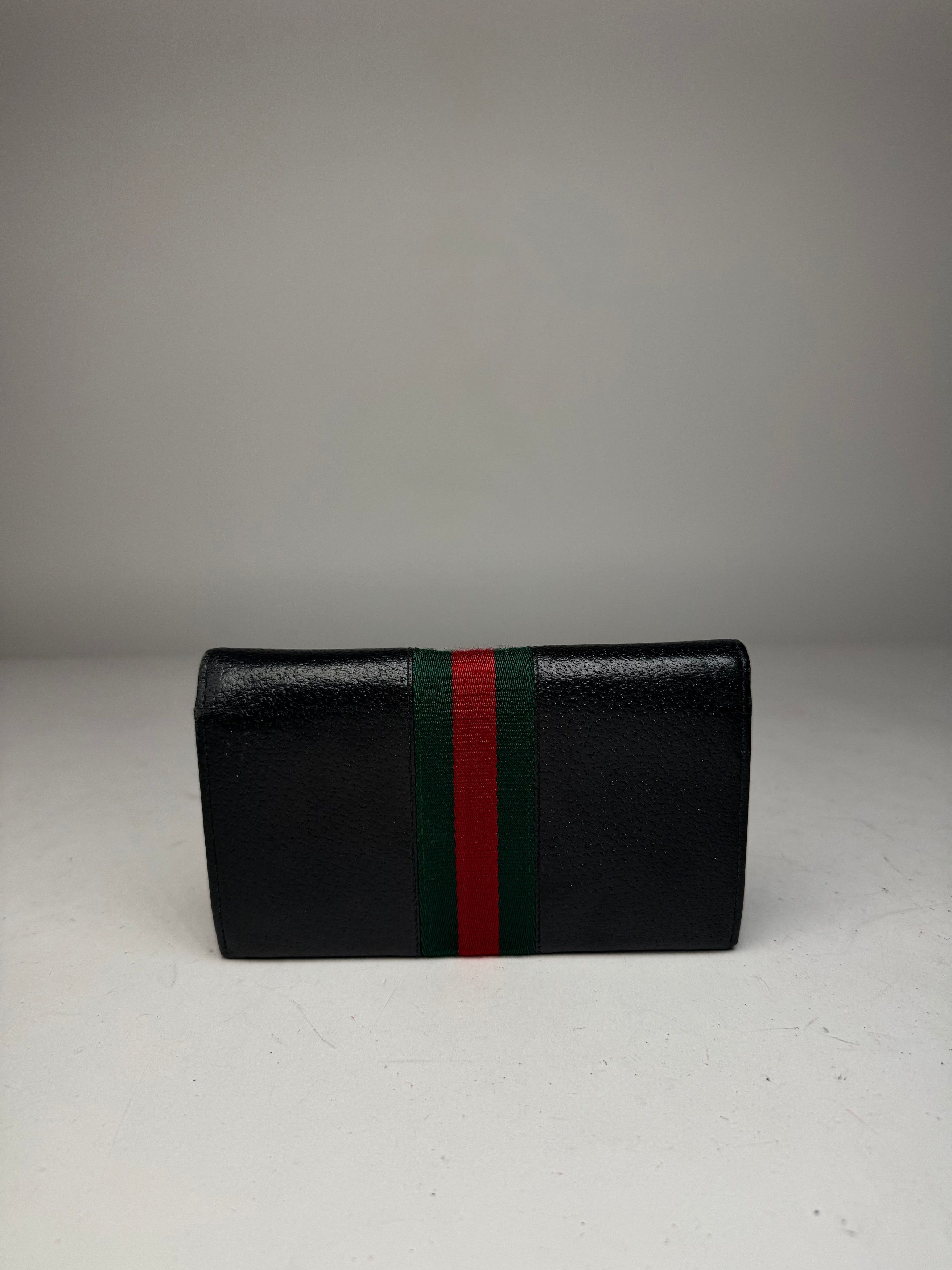 Gucci Vintage Leather Wallet Black Size ONE SIZE - 11 Thumbnail