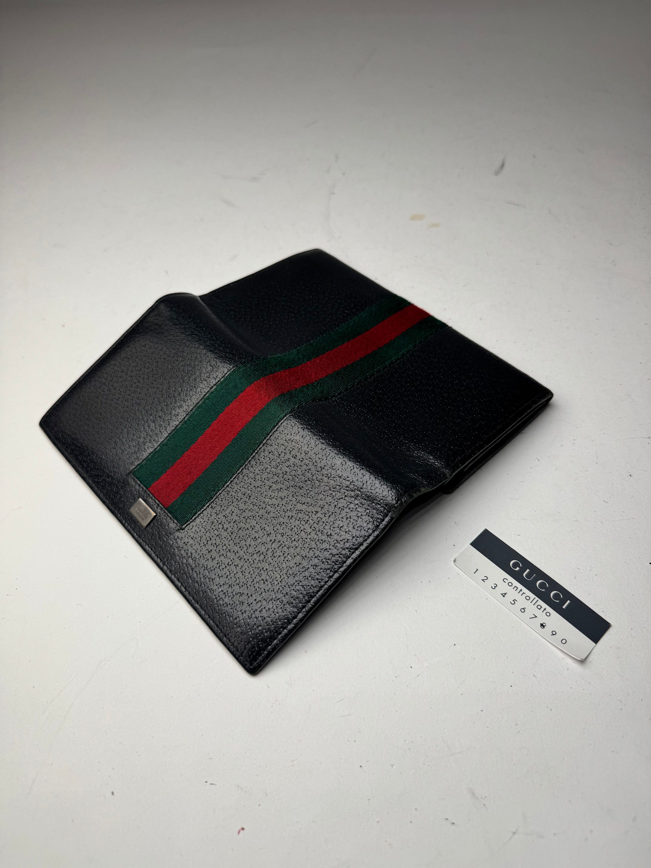 Gucci Vintage Leather Wallet Black Size ONE SIZE - 7 Thumbnail