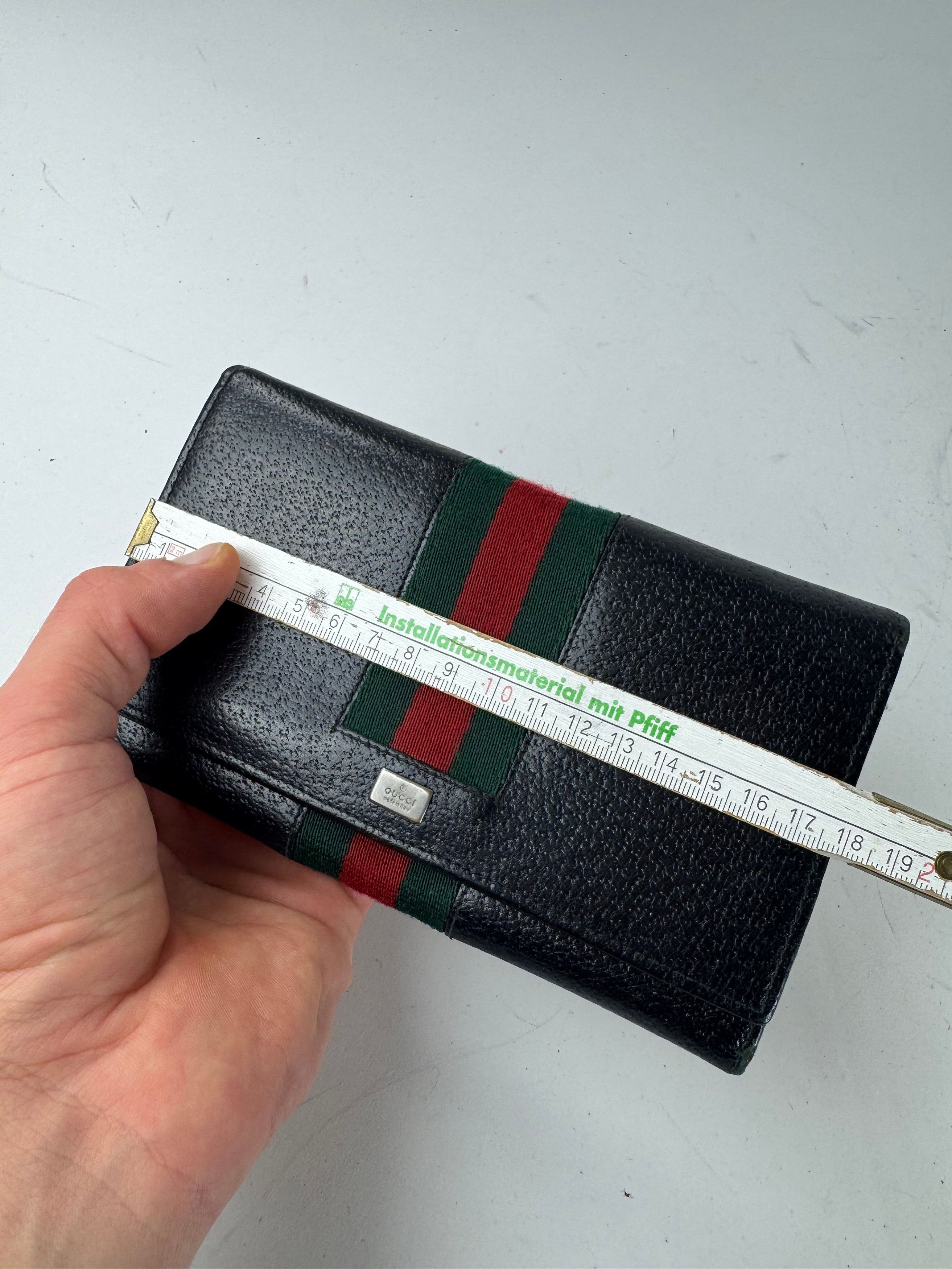 Gucci Vintage Leather Wallet Black Size ONE SIZE - 8 Thumbnail