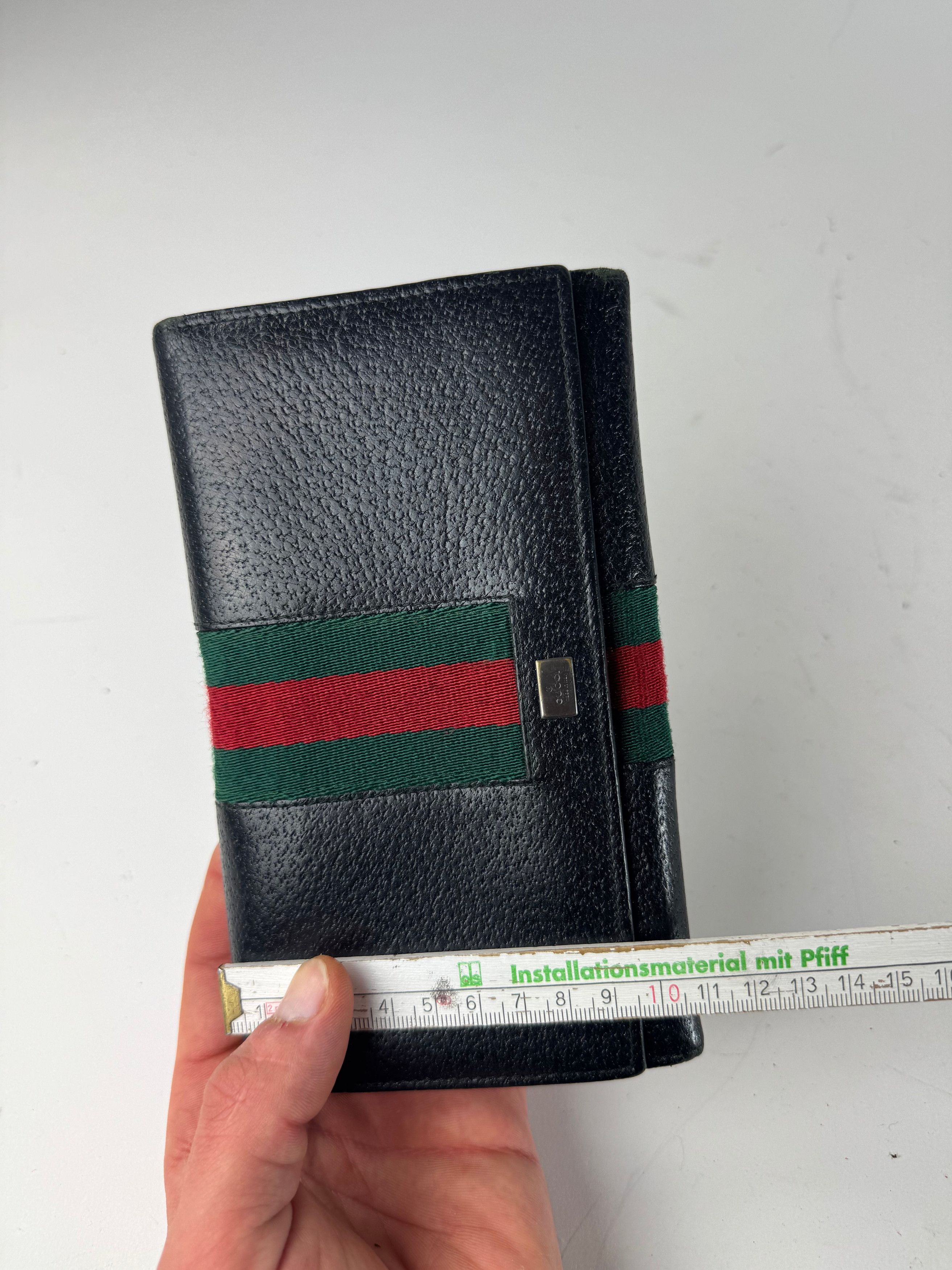 Gucci Vintage Leather Wallet Black Size ONE SIZE - 9 Thumbnail