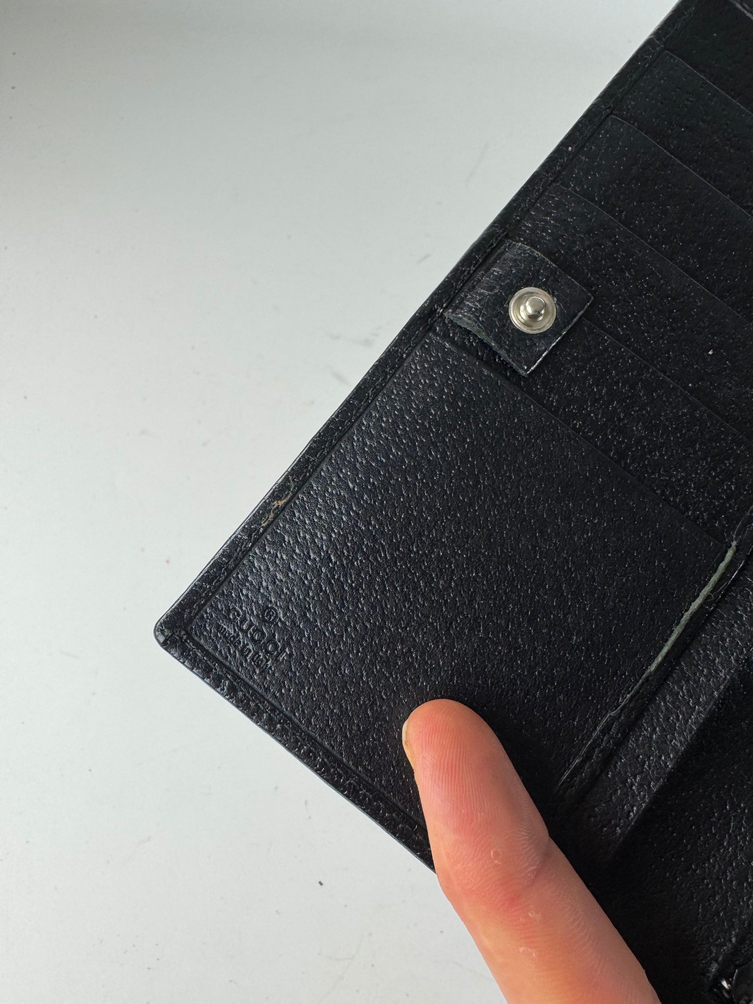 Gucci Vintage Leather Wallet Black Size ONE SIZE - 5 Thumbnail