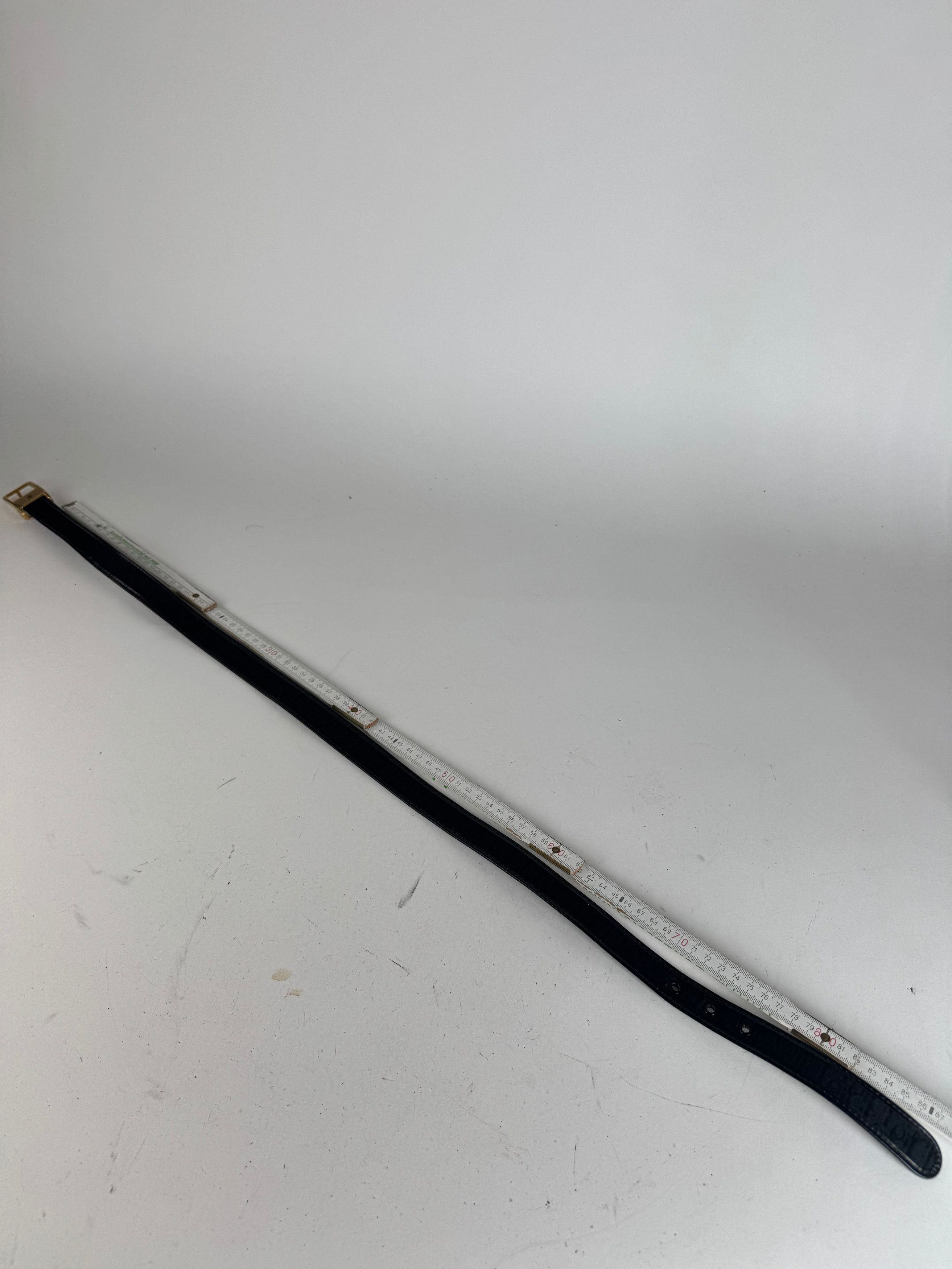 Dior Vintage Monogram Belt Black Size ONE SIZE - 8 Thumbnail