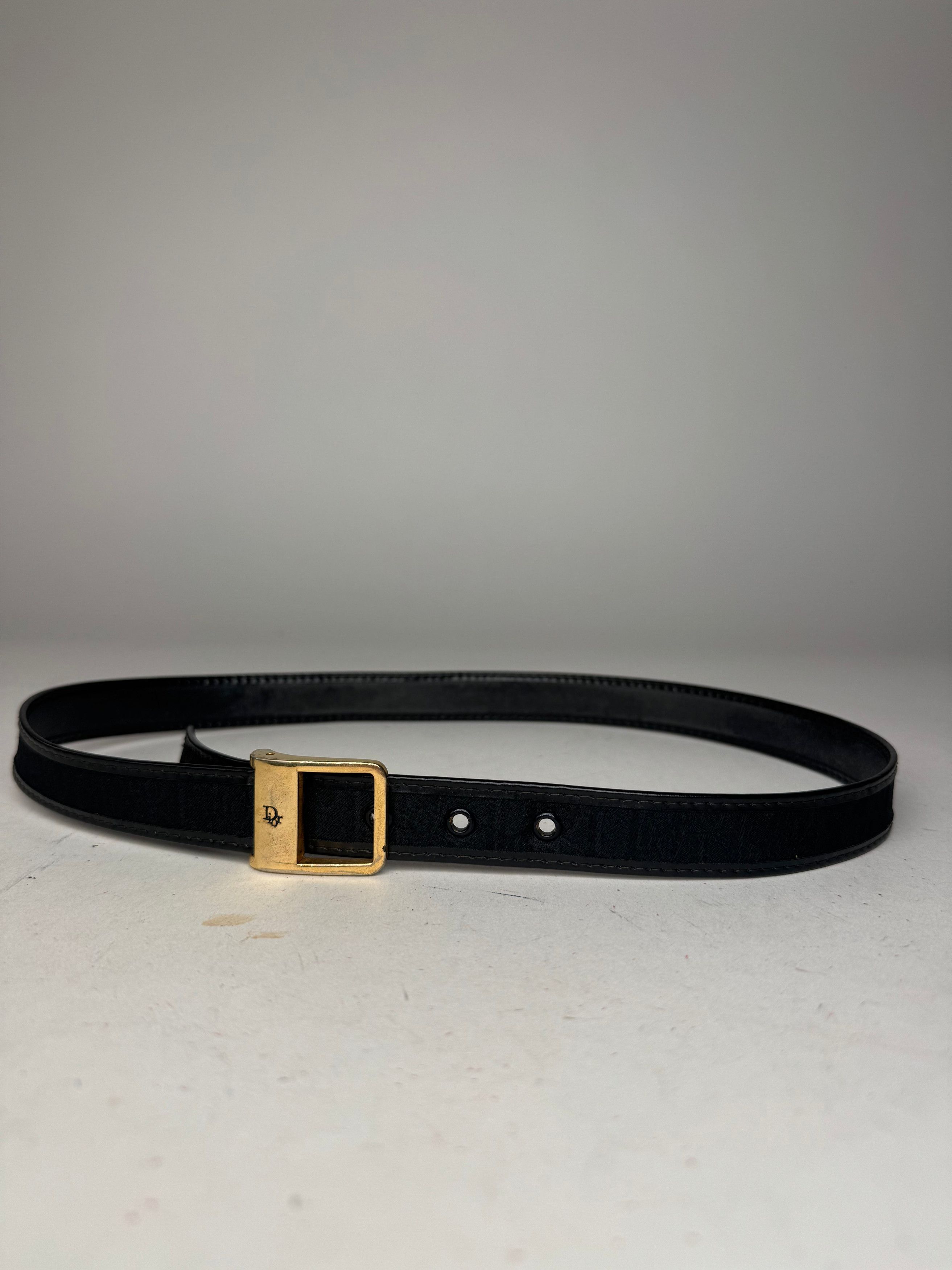 Dior Vintage Monogram Belt Black Size ONE SIZE - 5 Thumbnail