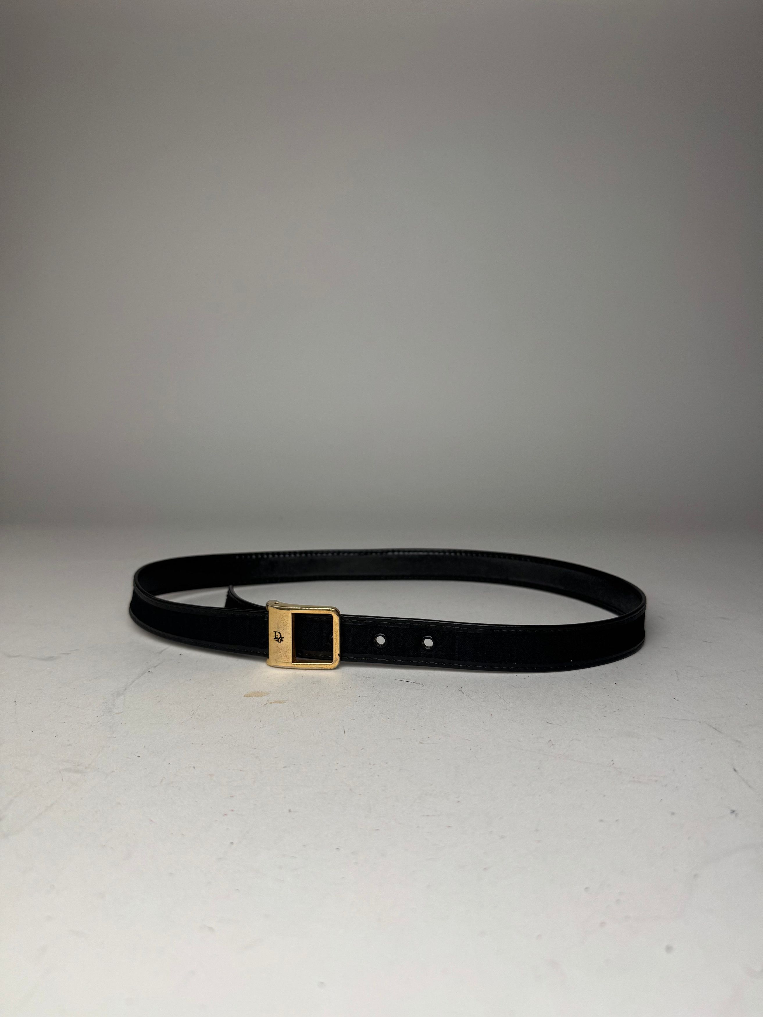 Dior Vintage Monogram Belt Black Size ONE SIZE - 10 Thumbnail