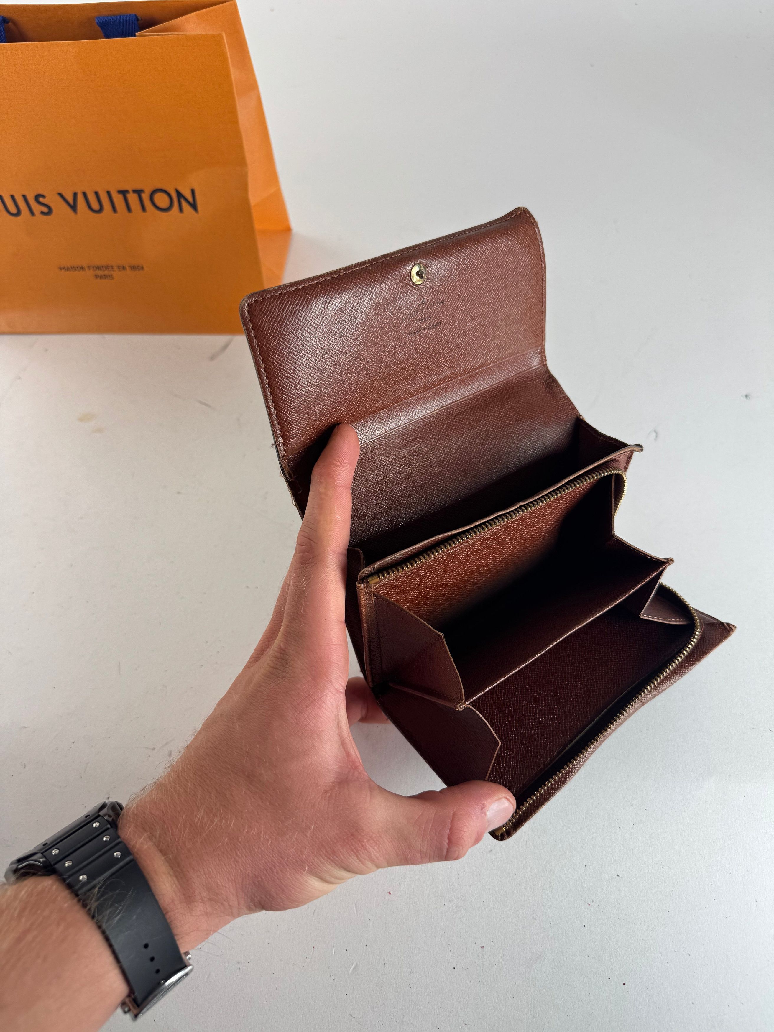 Louis Vuitton Vintage Monogram Leather Wallet Brown Size ONE SIZE - 5 Thumbnail