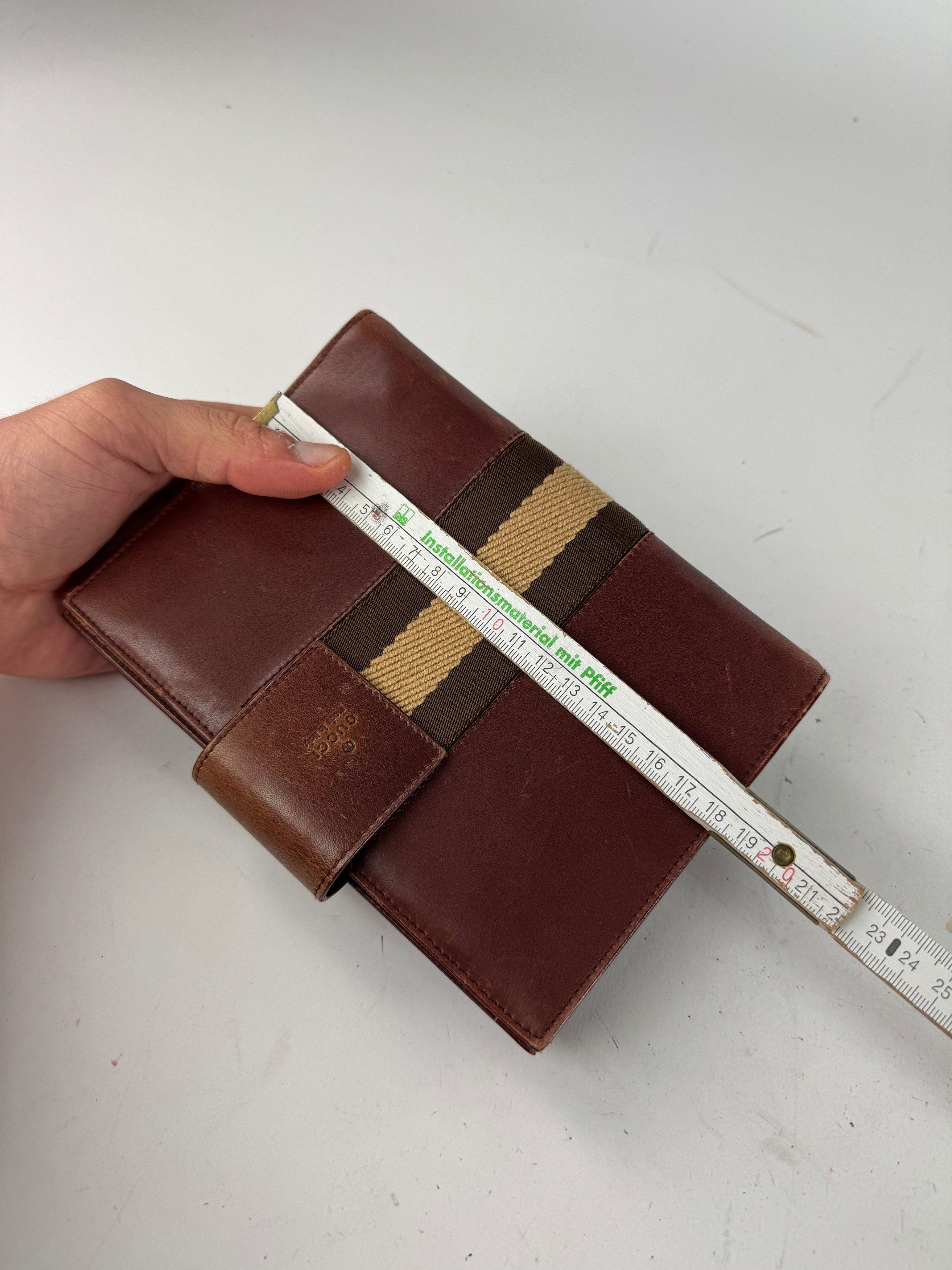 Gucci Vintage Leather Organizer Red Brown Size ONE SIZE - 8 Thumbnail