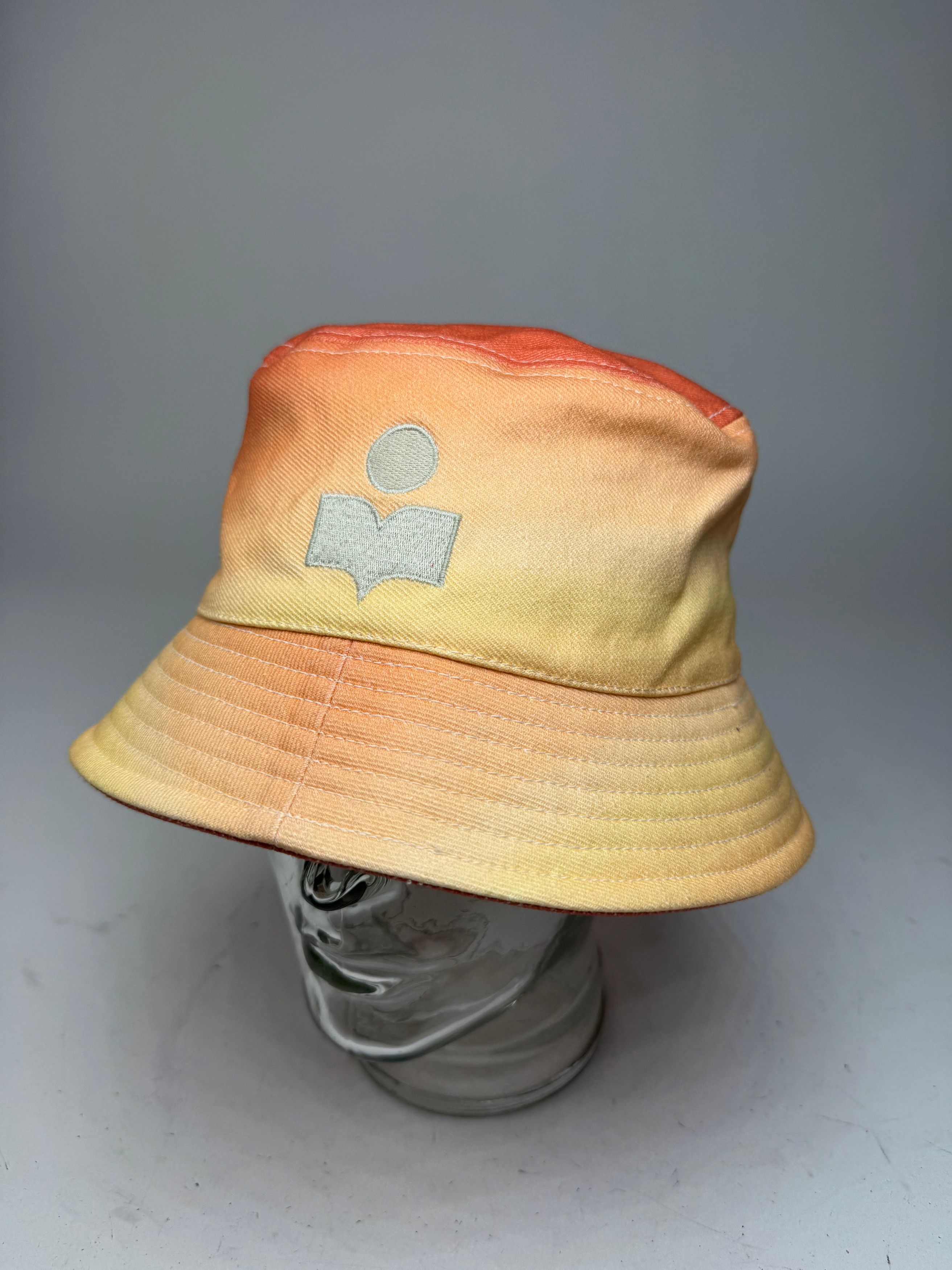Isabel Marant Logo Bucket Hat Yellow Orange Size ONE SIZE - 8 Thumbnail