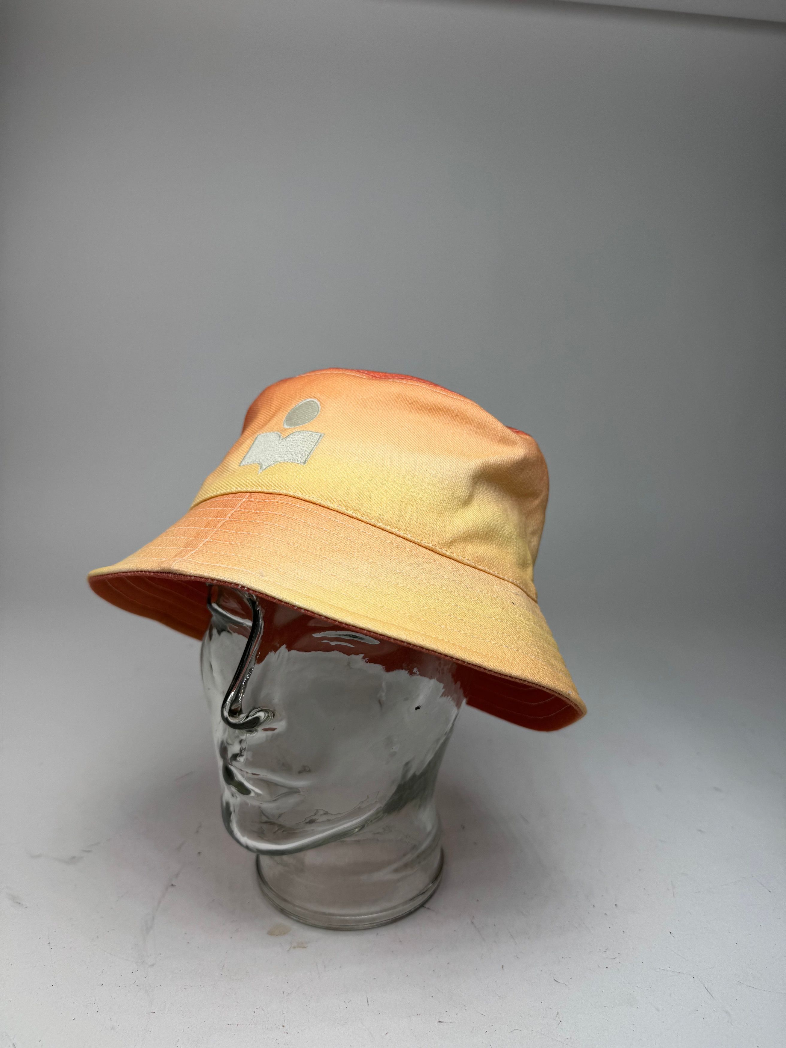 Isabel Marant Logo Bucket Hat Yellow Orange Size ONE SIZE - 2 Thumbnail