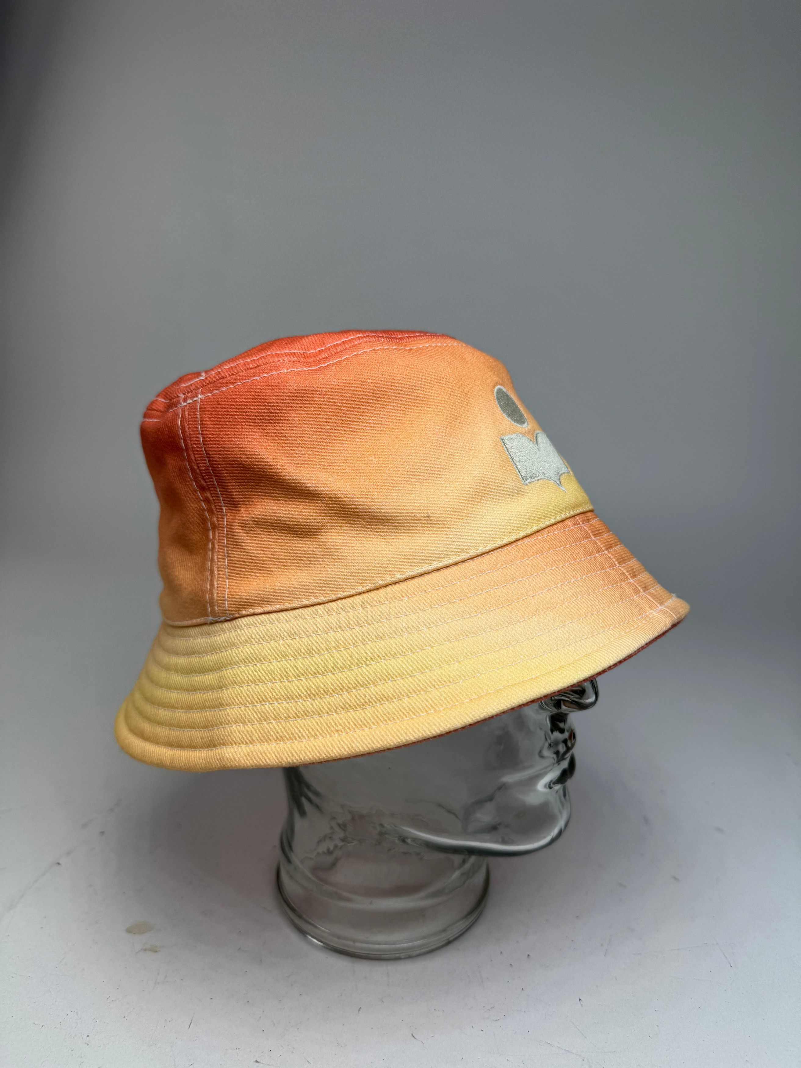 Isabel Marant Logo Bucket Hat Yellow Orange Size ONE SIZE - 6 Thumbnail