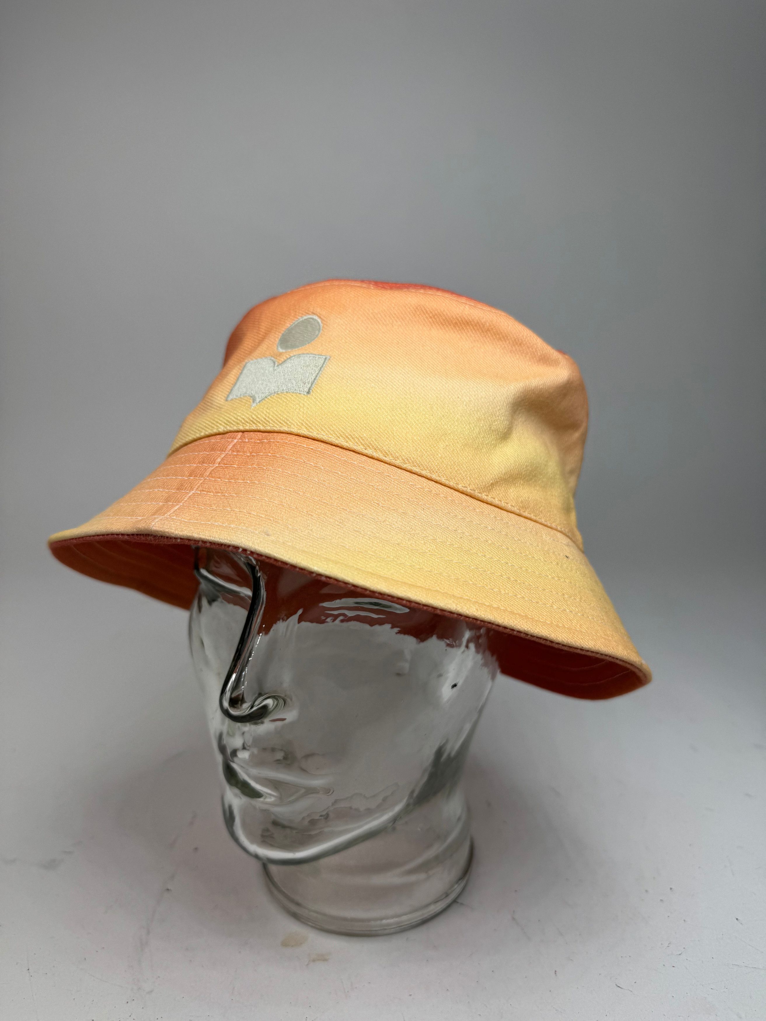 Isabel Marant Logo Bucket Hat Yellow Orange Size ONE SIZE - 9 Thumbnail