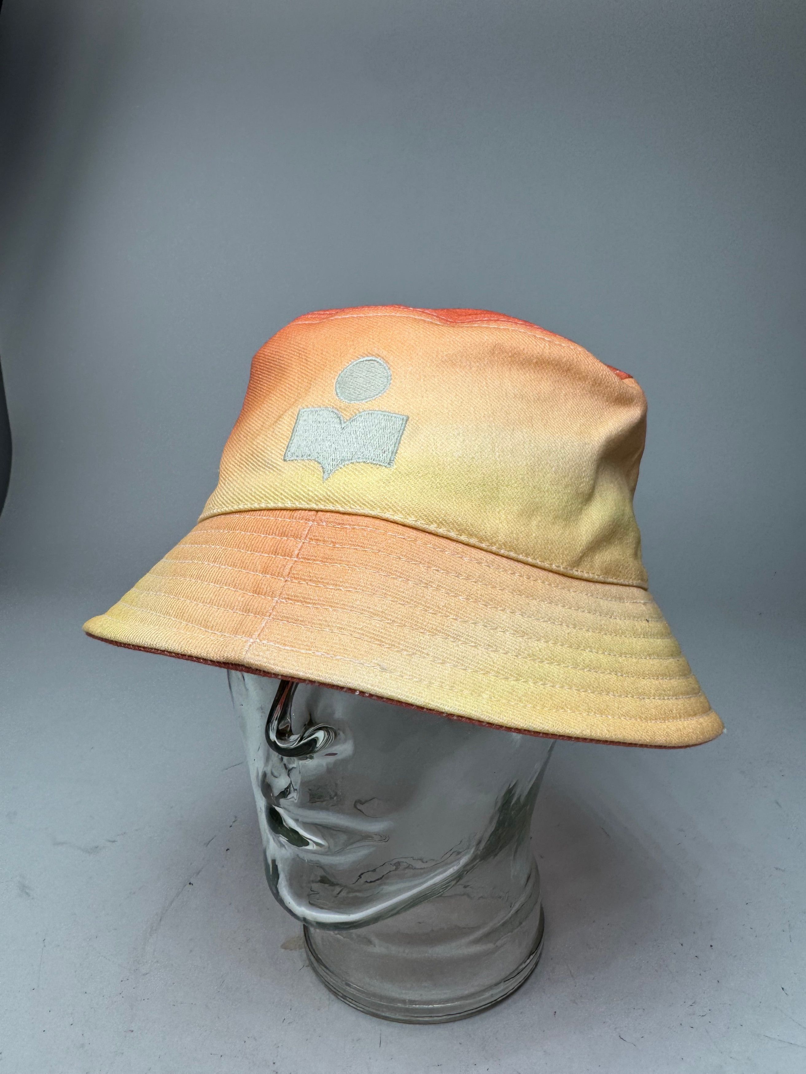Isabel Marant Logo Bucket Hat Yellow Orange Size ONE SIZE - 7 Thumbnail