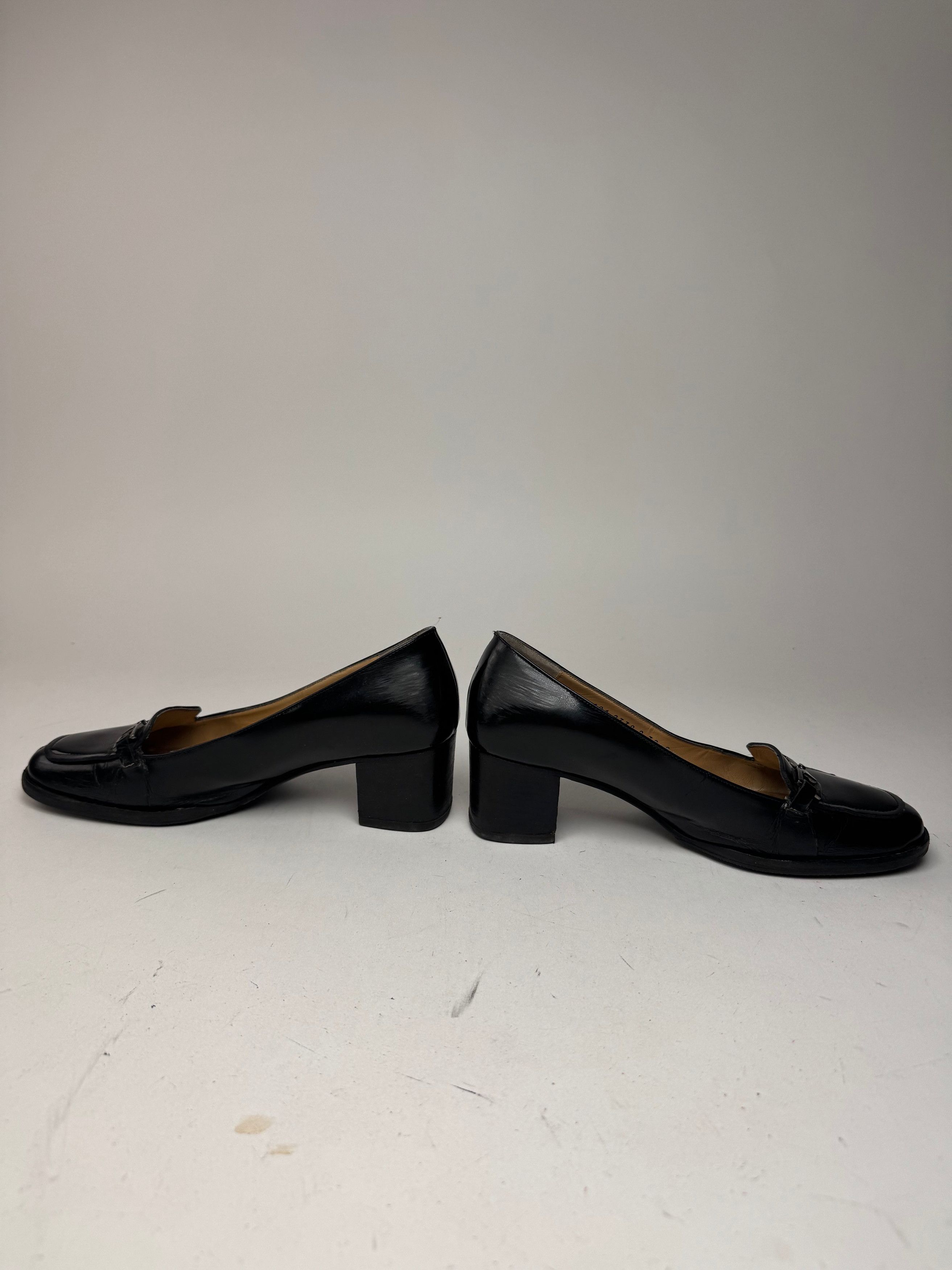 Gucci Vintage Patent Leather Pumps Black Size US 7 / IT 37 - 4 Thumbnail