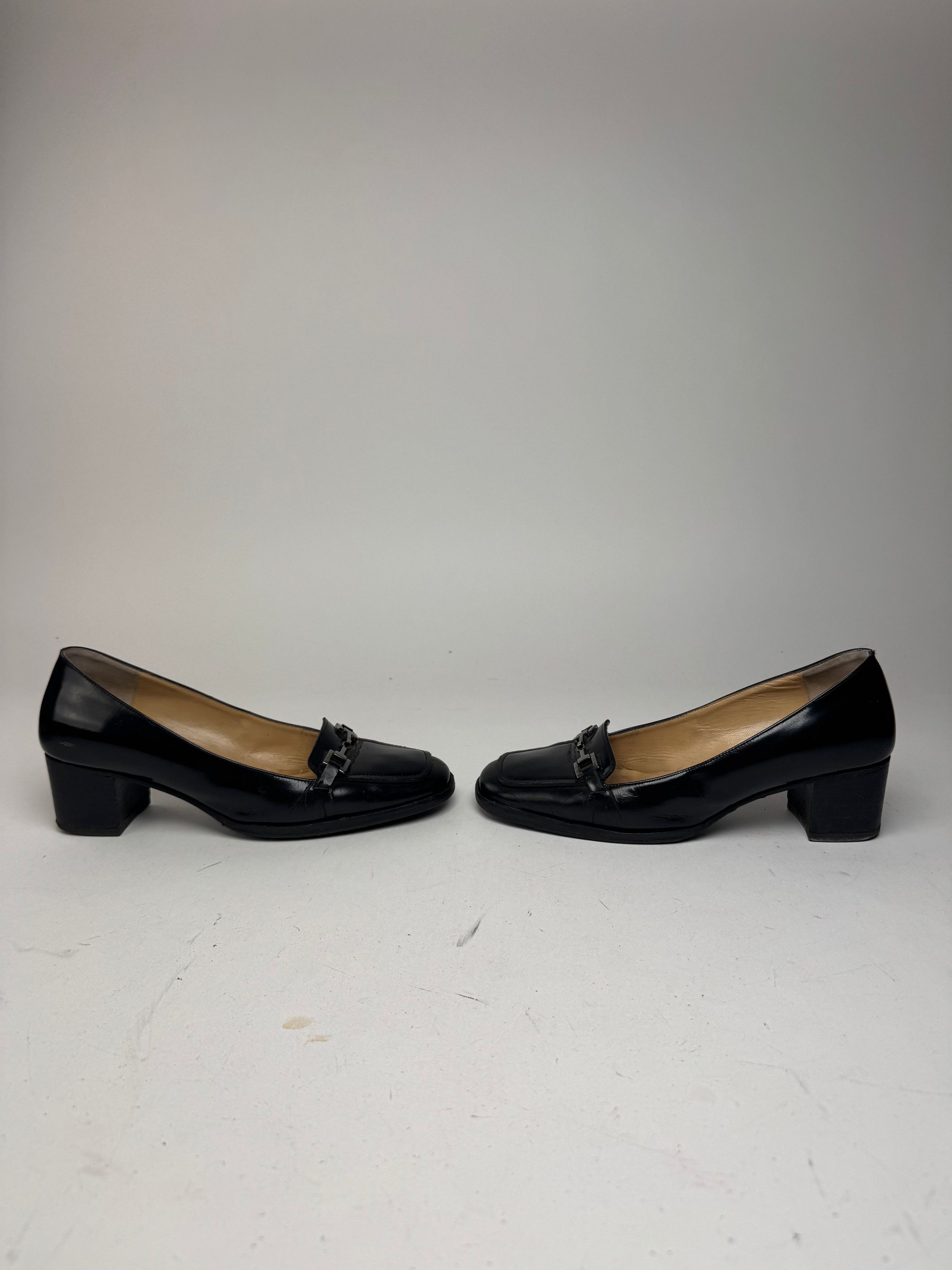 Gucci Vintage Patent Leather Pumps Black Size US 7 / IT 37 - 5 Thumbnail